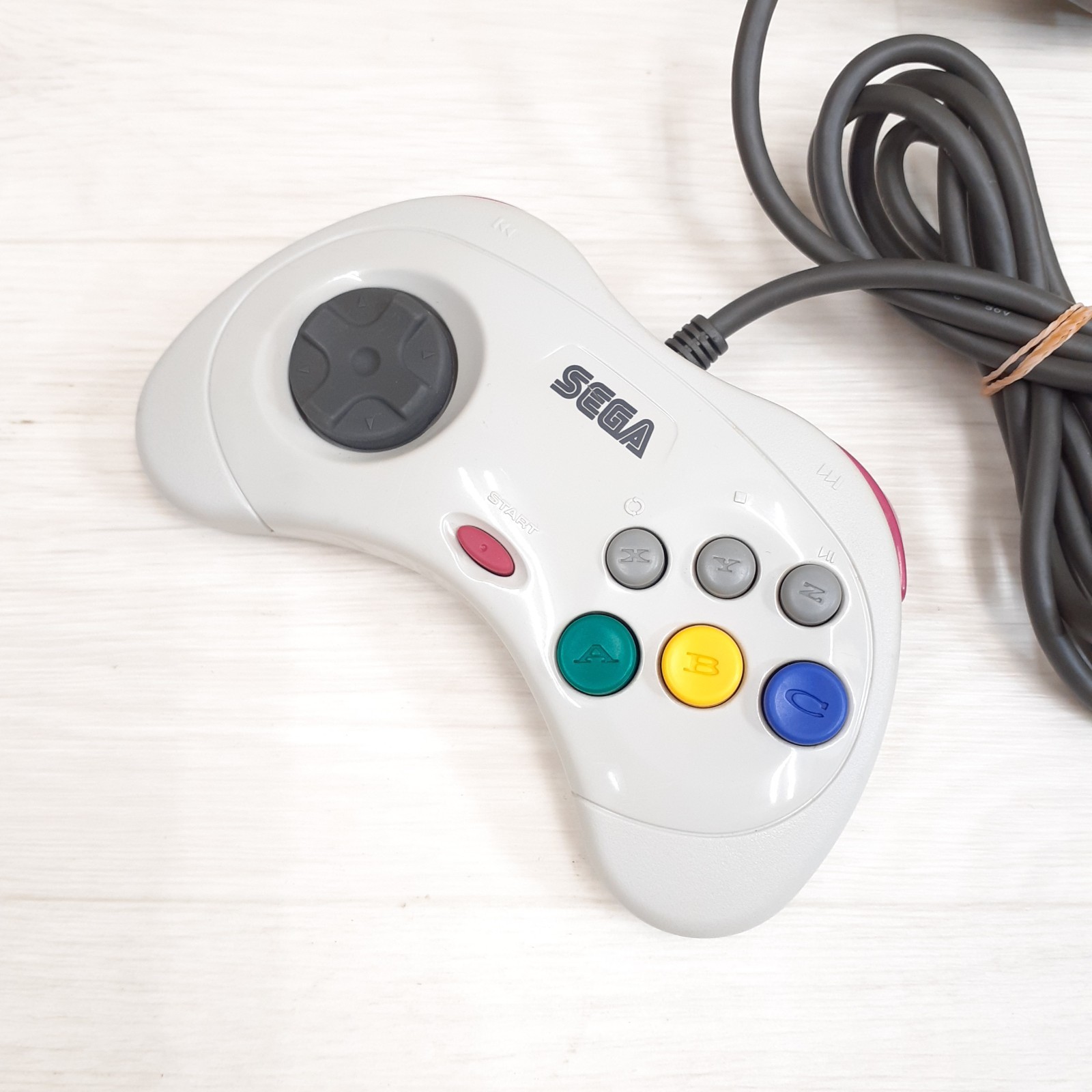 Sega Saturn Console Japan White with 2 Arcade Virtua Stick controllers & 5 Games
