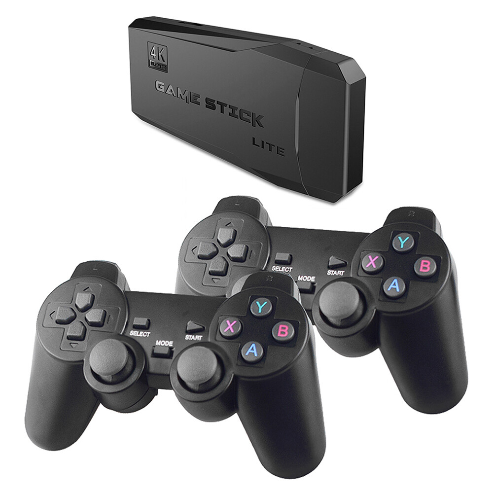 2.4G 4K Wireless HD TV Video Game Console 10000+Built-in Games+ 2 Gamepad USA