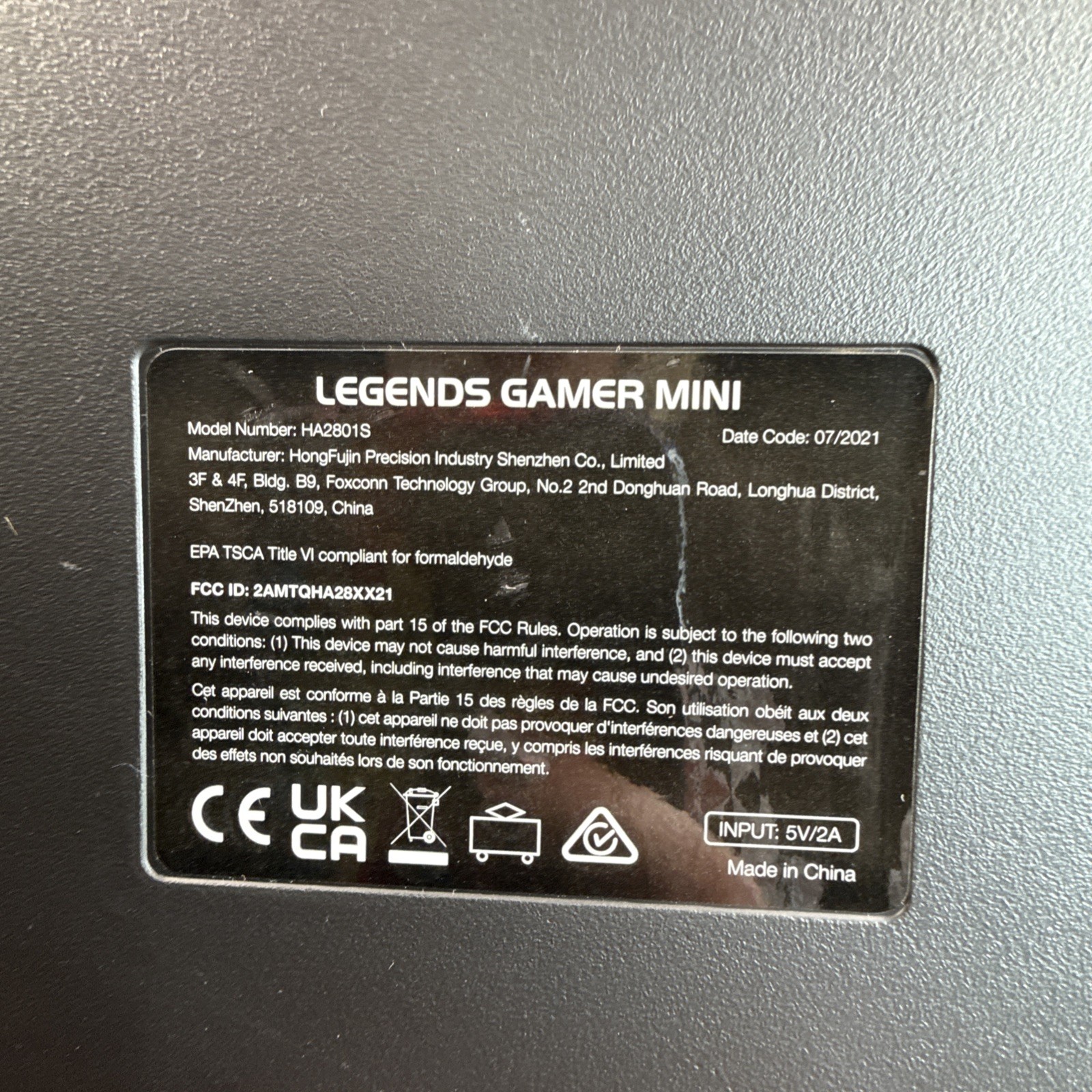 AtGames Legends Gamer Mini Joystick Controller Unit ONLY Untested 19”x9”x4” AsIs
