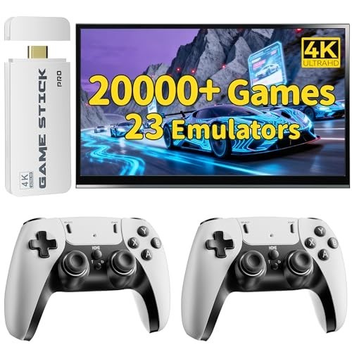 Retro Gaming Console with 20,000+ Classic Games, 4K HDMI, Dual Wireless Controll