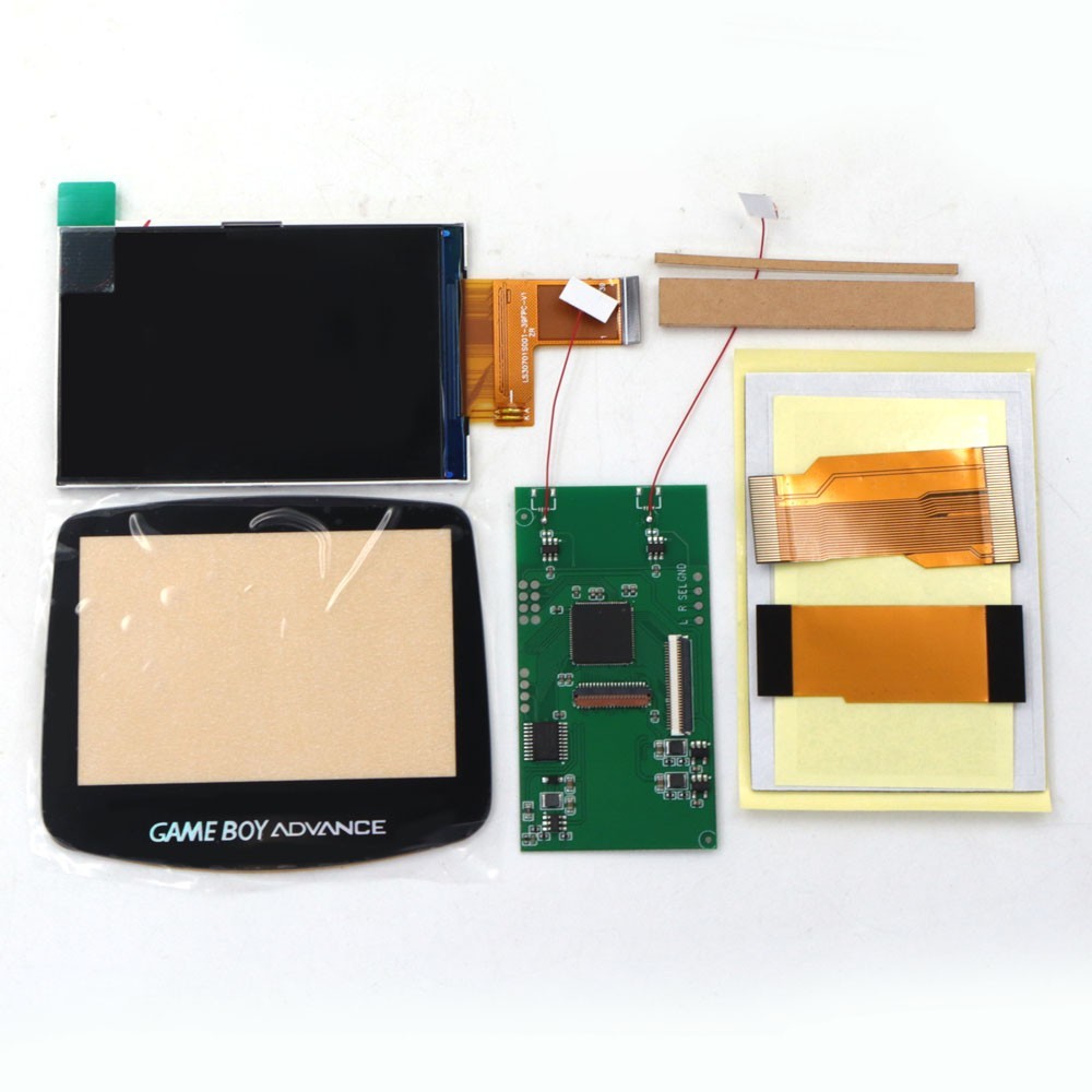 HISPEEDIDO 3.0» 720×480 Retro Pixel GameBoy Advance V5 IPS Backlight Kits+Shell