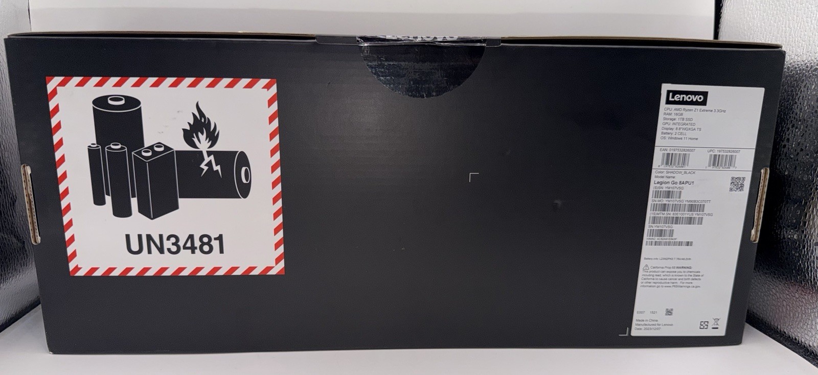Lenovo Legion Go 8.8 144Hz WQXGA AMD Ryzen Z1 Extreme Shadow 1tb SSD 16gb Ram