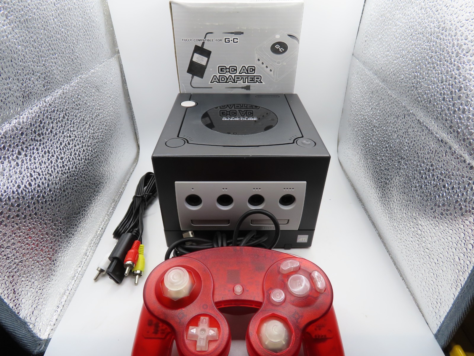 RECAPPED, REGION SWITCH Nintendo GameCube BLUETOOTH LED Console Bundle – DOL 001