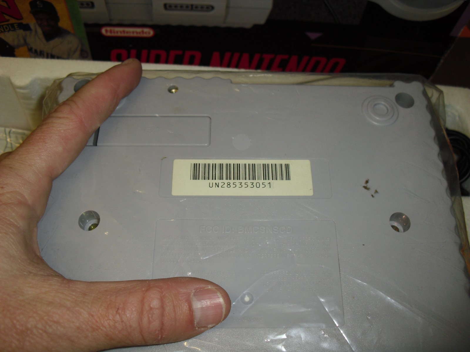 SNES Control Set Home Run Bundle w/o Ken Griffey game complete in box system!