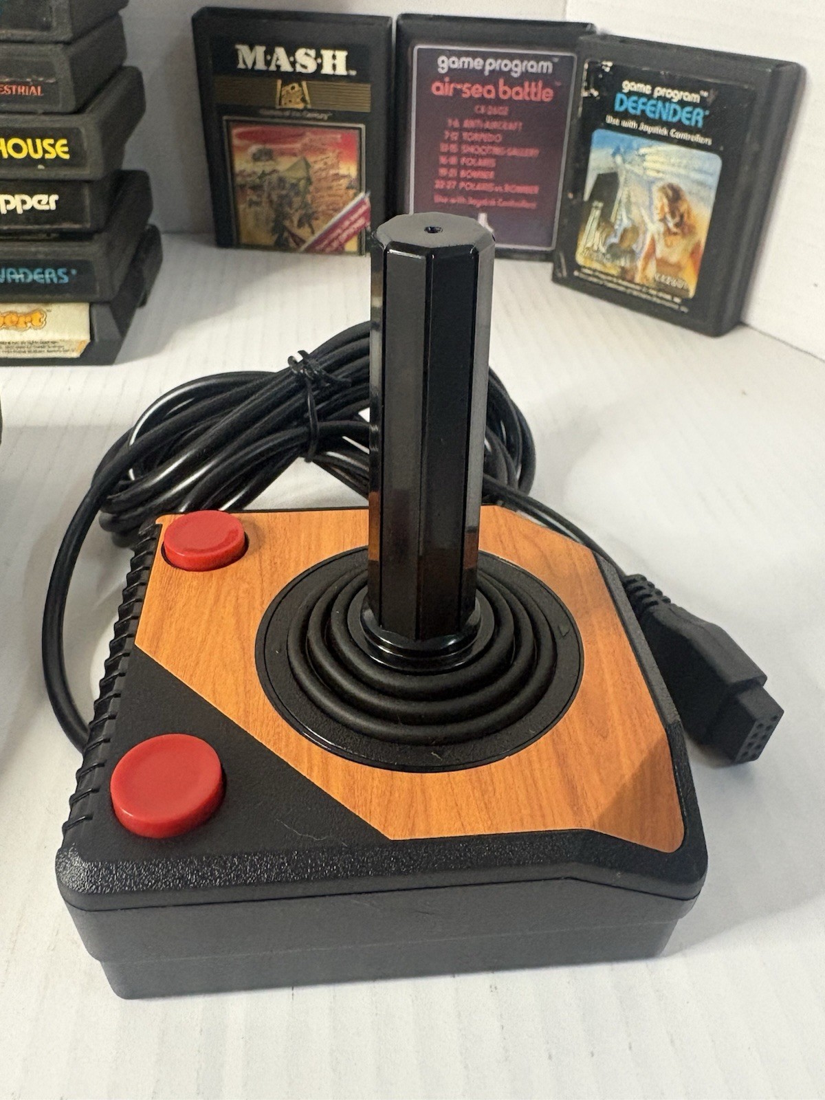 Atari 2600 Junior Jr Console System Bundle 12 Games, Joystick And Storage Case.