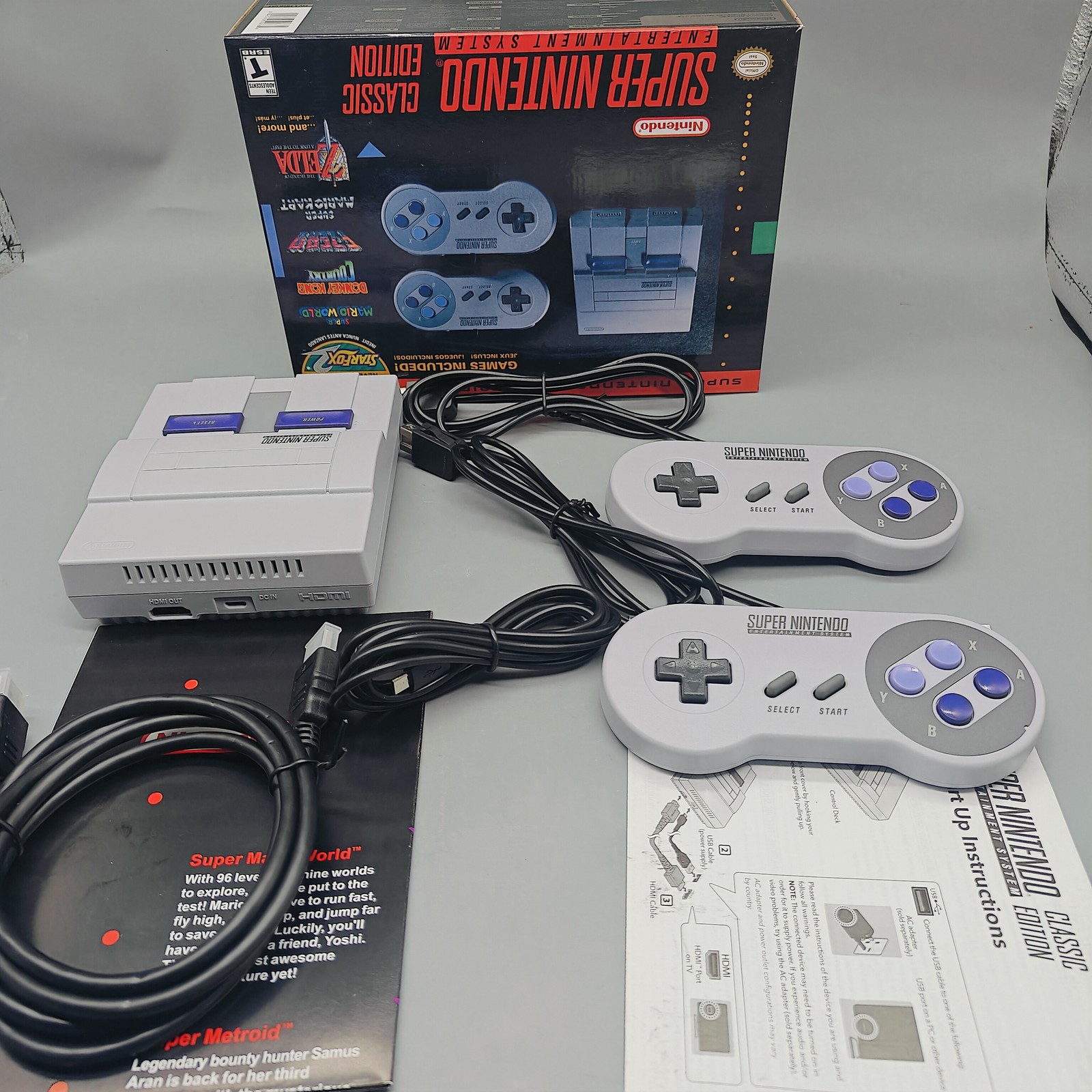 Brand New Super Classic Mini Entertainment System SNES Included 21 Games 1SET