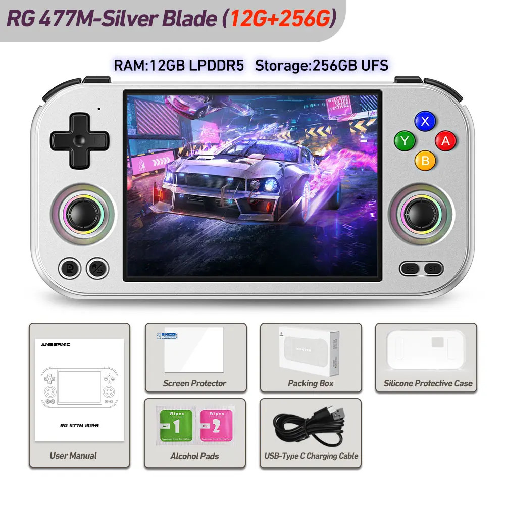 RG 477M Handheld Game Console 5300mAh Android 14 RG477M 4.7-inch