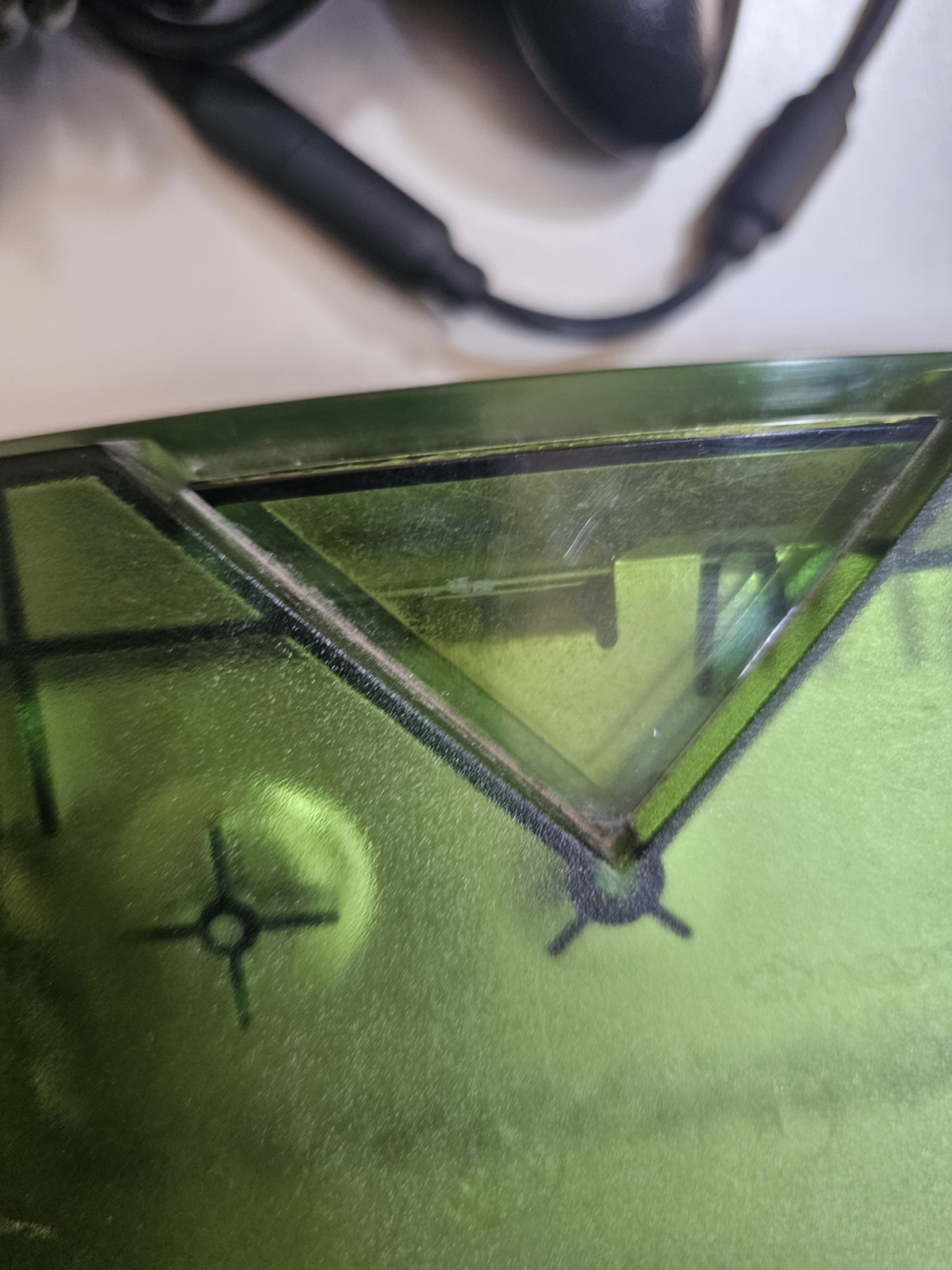 Original Xbox Halo Special Edition Green Console For Parts or Repair Please Read
