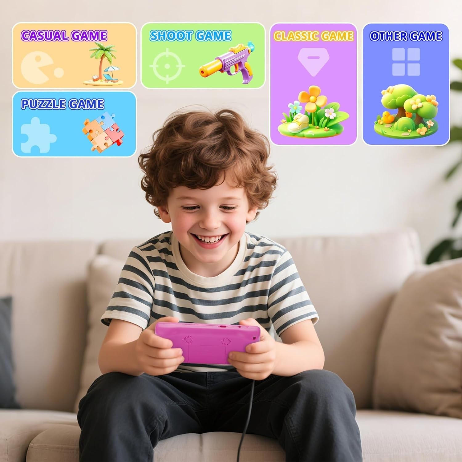 TV Game Console,Retro Video Games Console for Kids Adults Built-in 200 Classic T