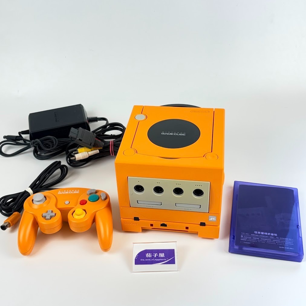 Nintendo GameCube Orange Enjoy Plus Pack w/ Game Boy Player Controller NTSC-J