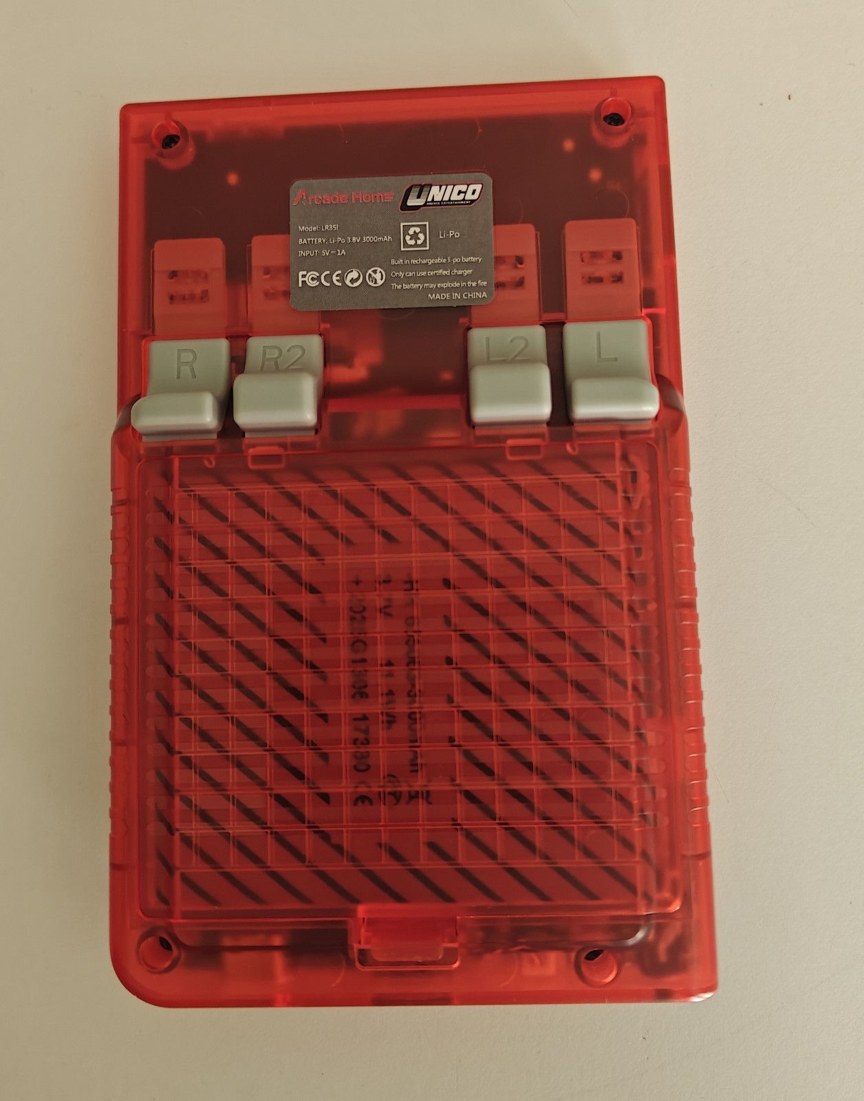 UNICO Color Retro Handheld Console 15 IGS Arcade Games 3.5″ Red
