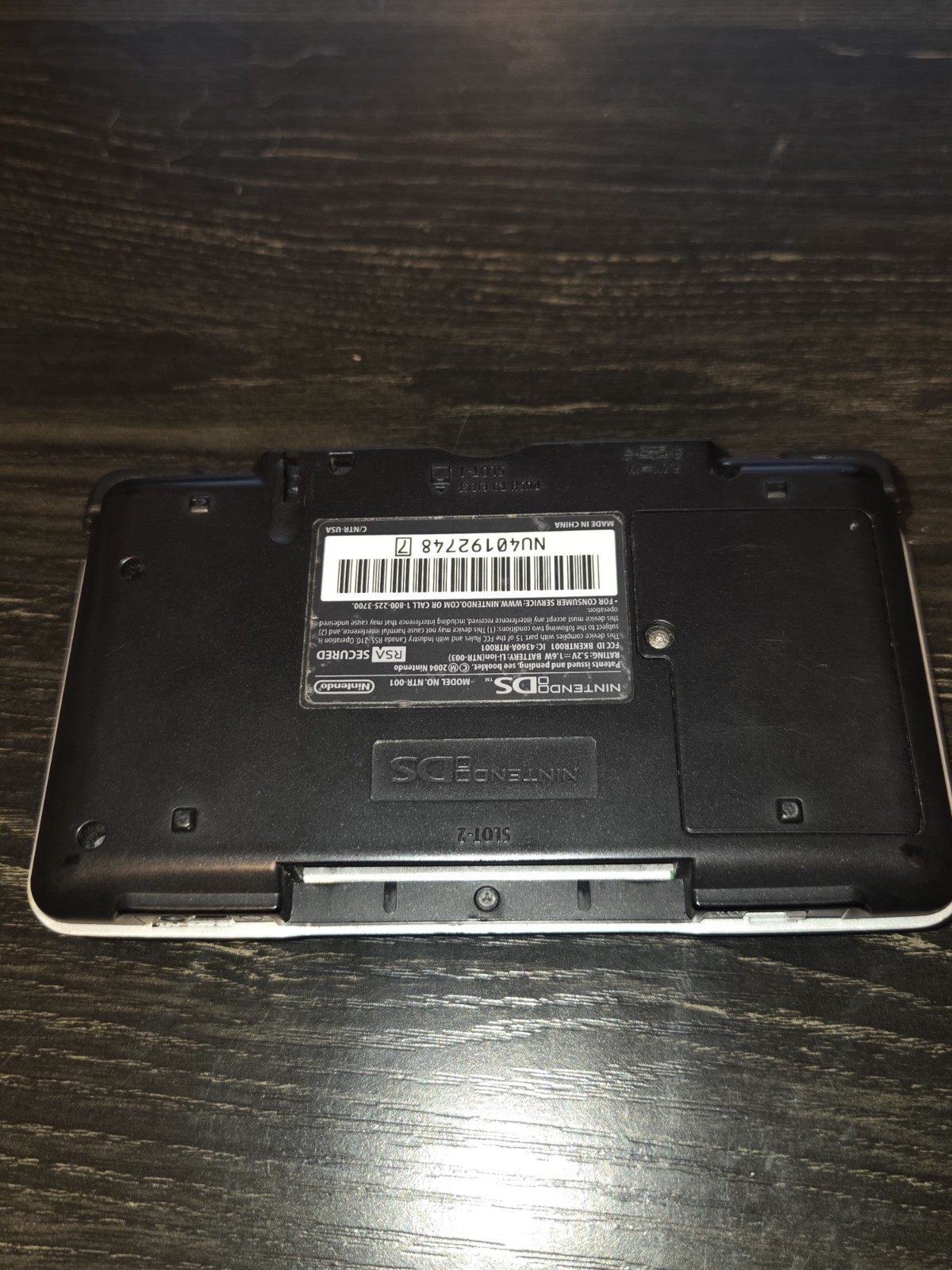 Nintendo DS NTR-001 Titanium Silver Original, Tested & Woking W/ Games CIB