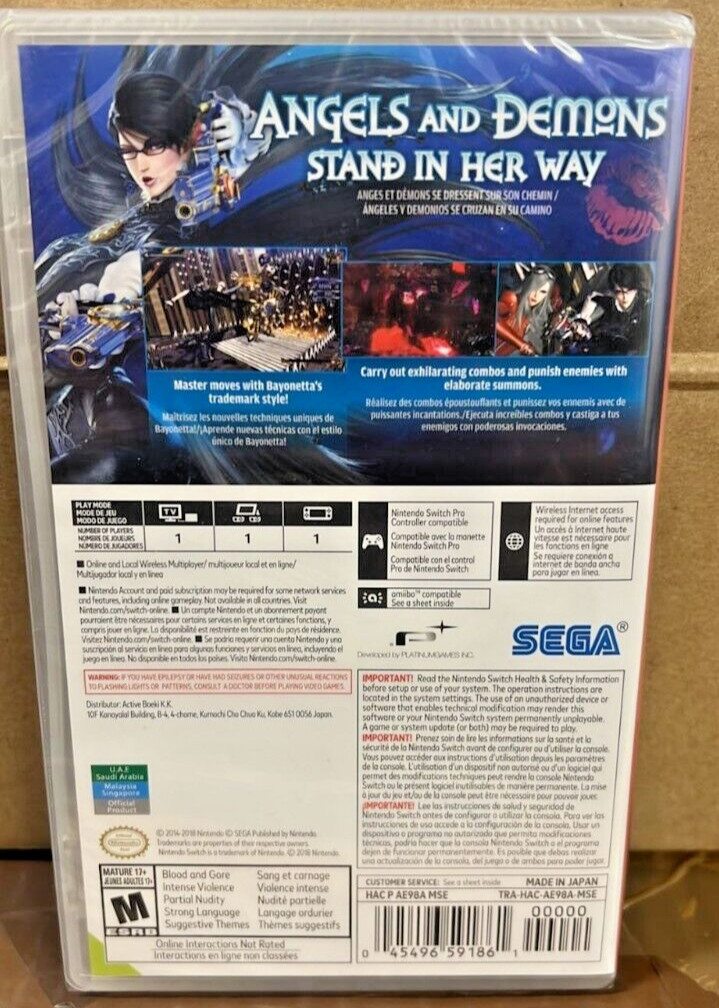 Bayonetta & Bayonetta 2 Switch Brand New Game Bundle Special (Action/Adventure)