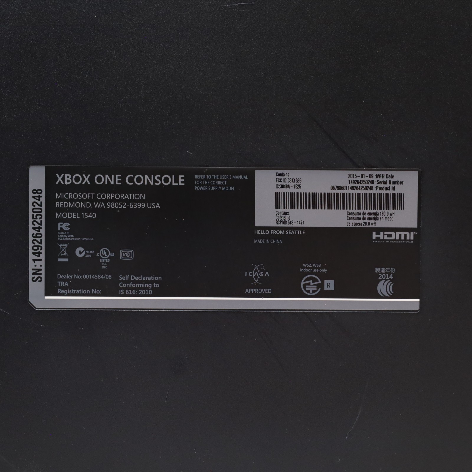 Microsoft Xbox One 1540 500GB Video Game Console – Black (8194)