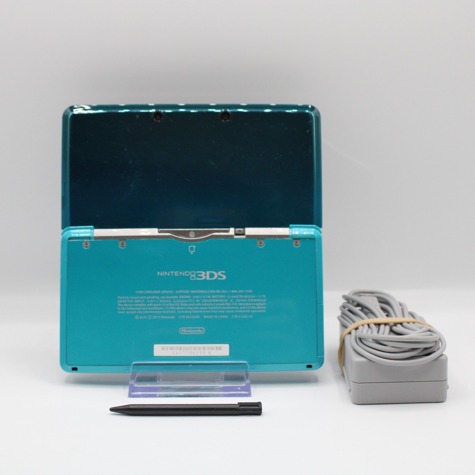 *Refurbished* Nintendo 3DS Aqua Blue Portable Gaming Console – 1 Year Warranty