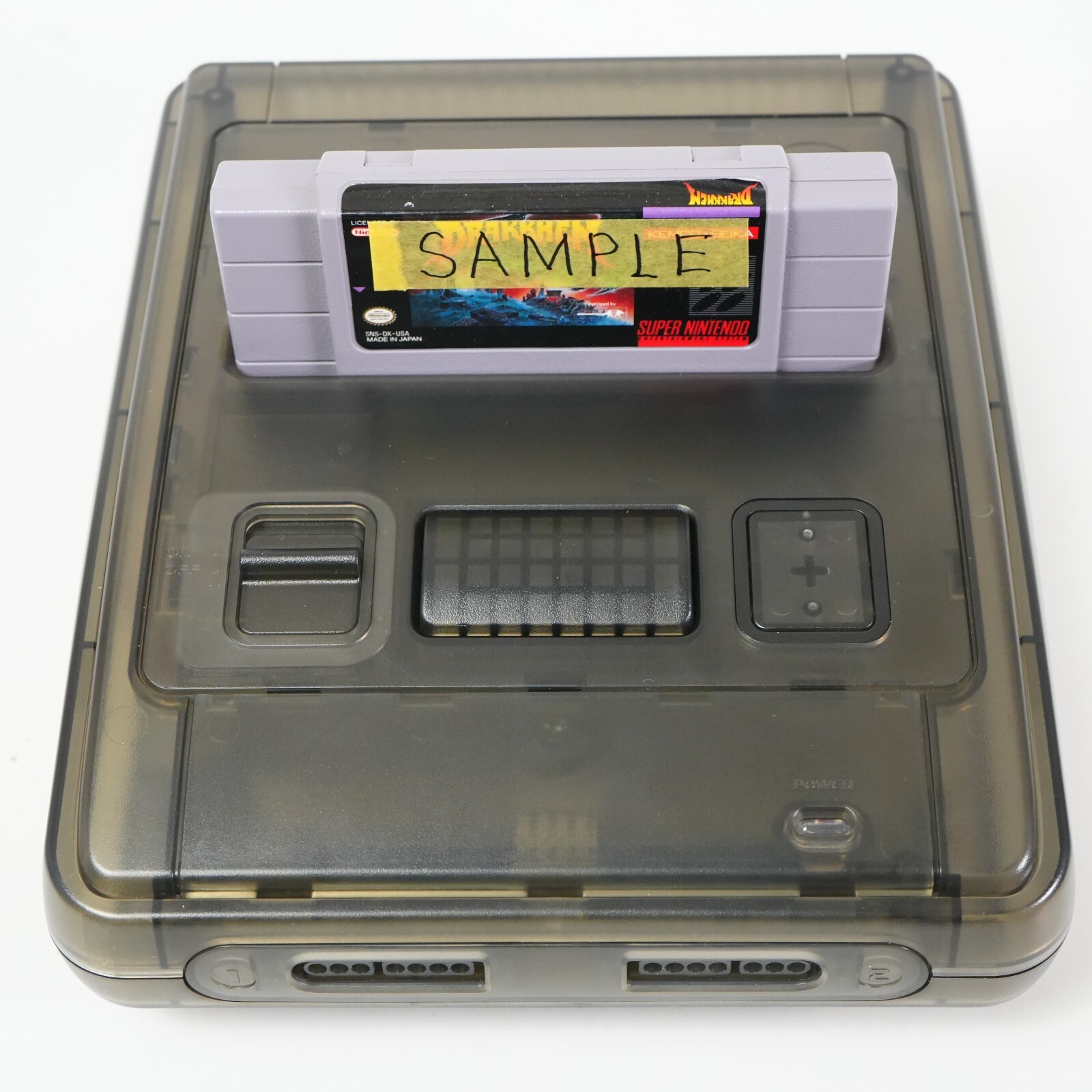 Nintendo Super Famicom Console SHVC-001 SFC SNES Translucent Black Shell USB MOD