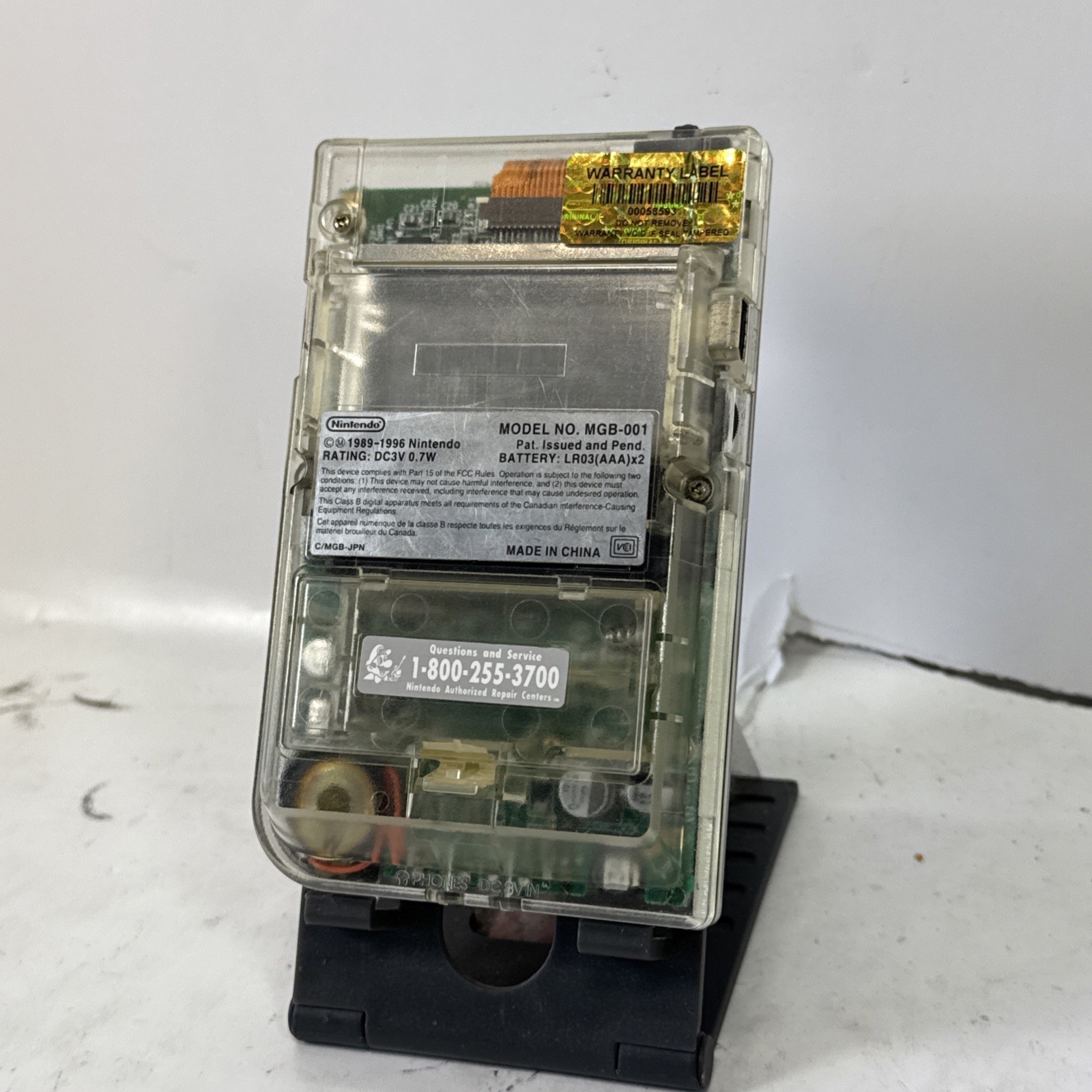 Nintendo Gameboy Pocket Clear Transparent MGB-001 | TESTED