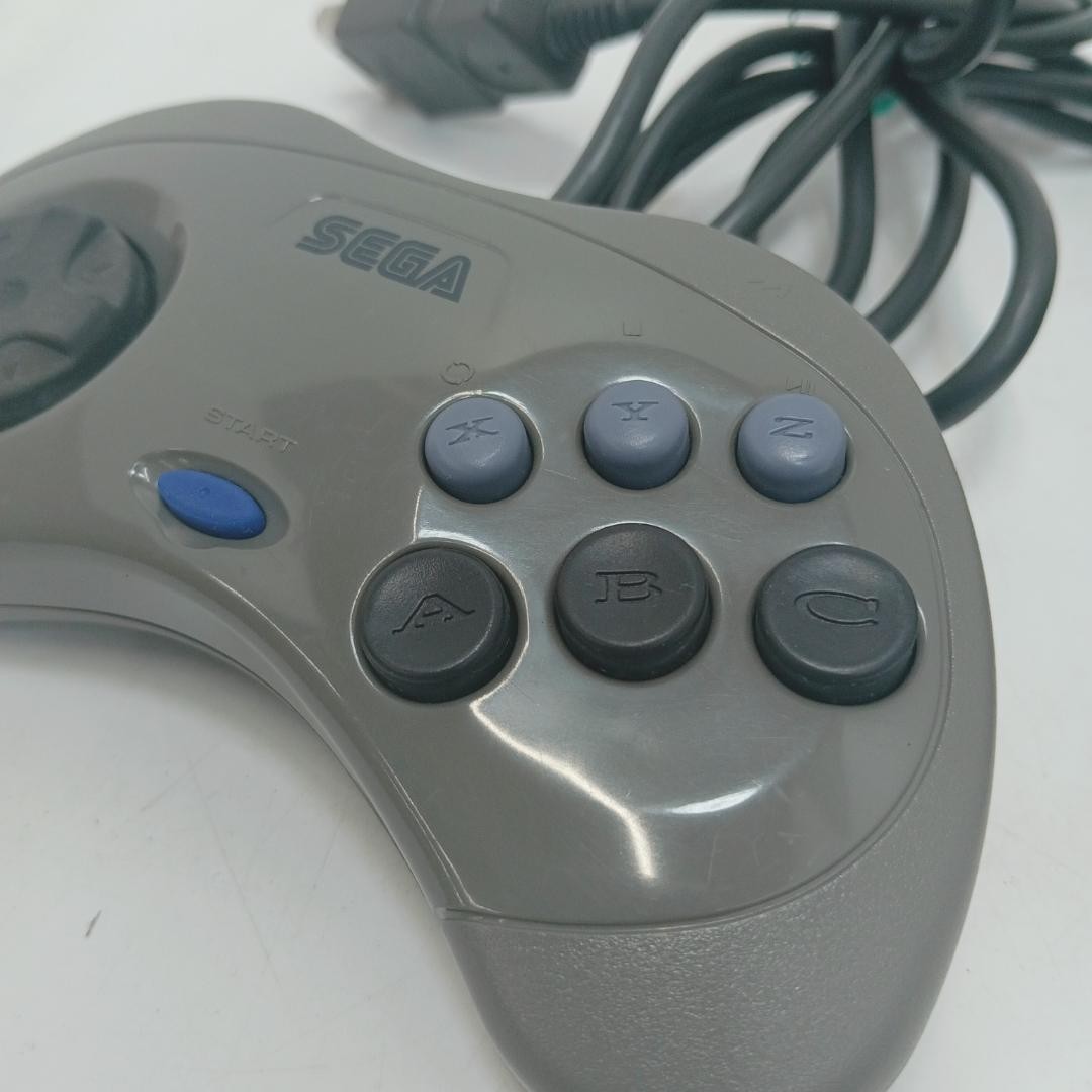 Sega Saturn HST-3200 3210 Gray Console Japanese System set tested working
