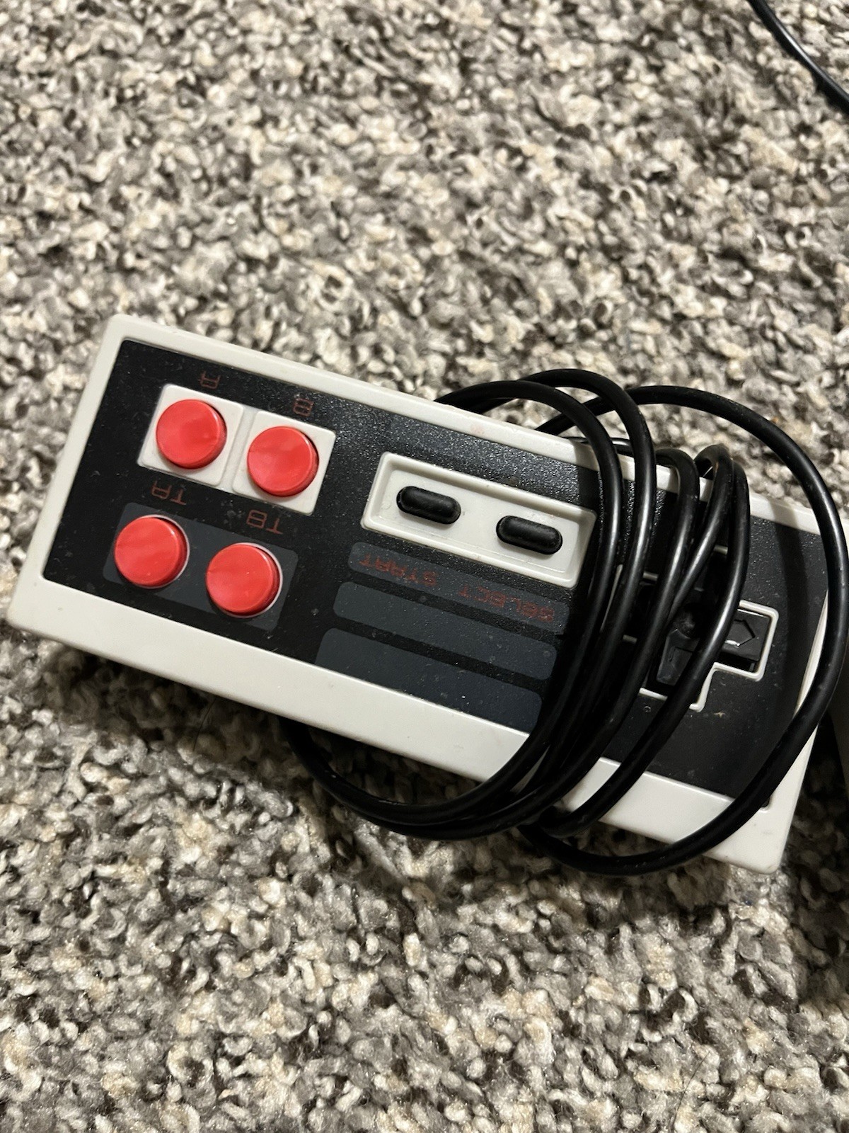 Entertainment System Home Console Wired Gray Black Red with 2 Controllers