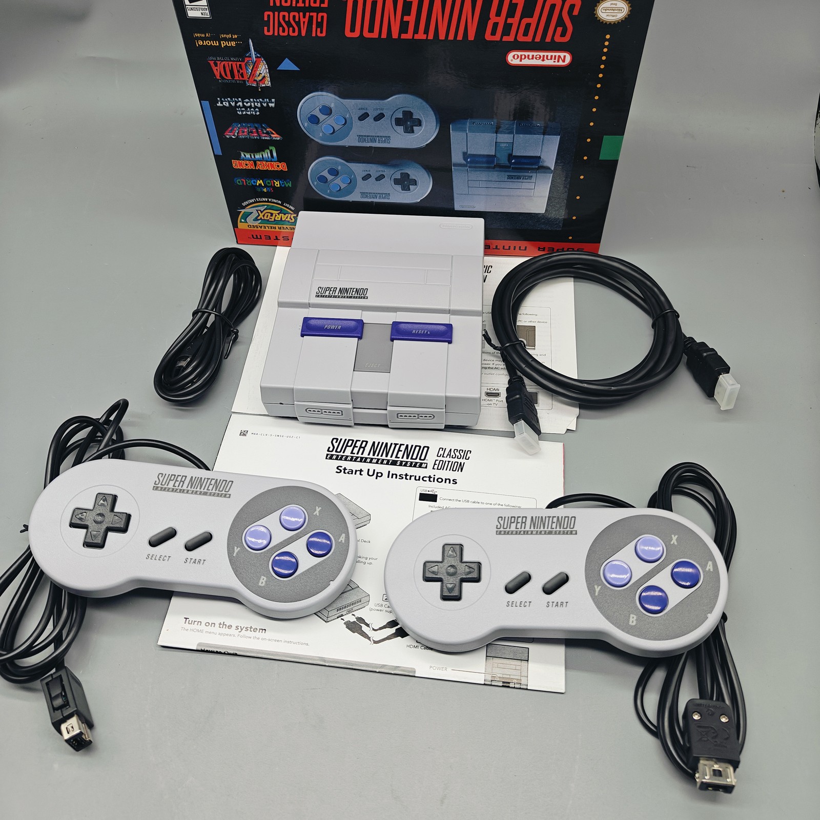 Brand New Super Classic Mini Entertainment System SNES Included 21 Games 1SET