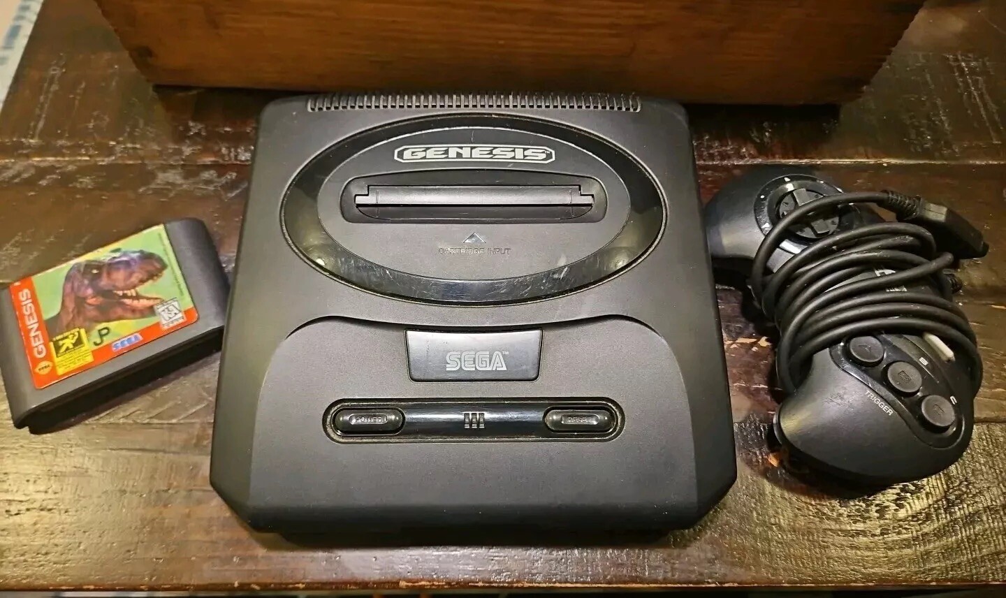 Sega Genesis Video Game Console, 1 Controller & Lost World Game Untested