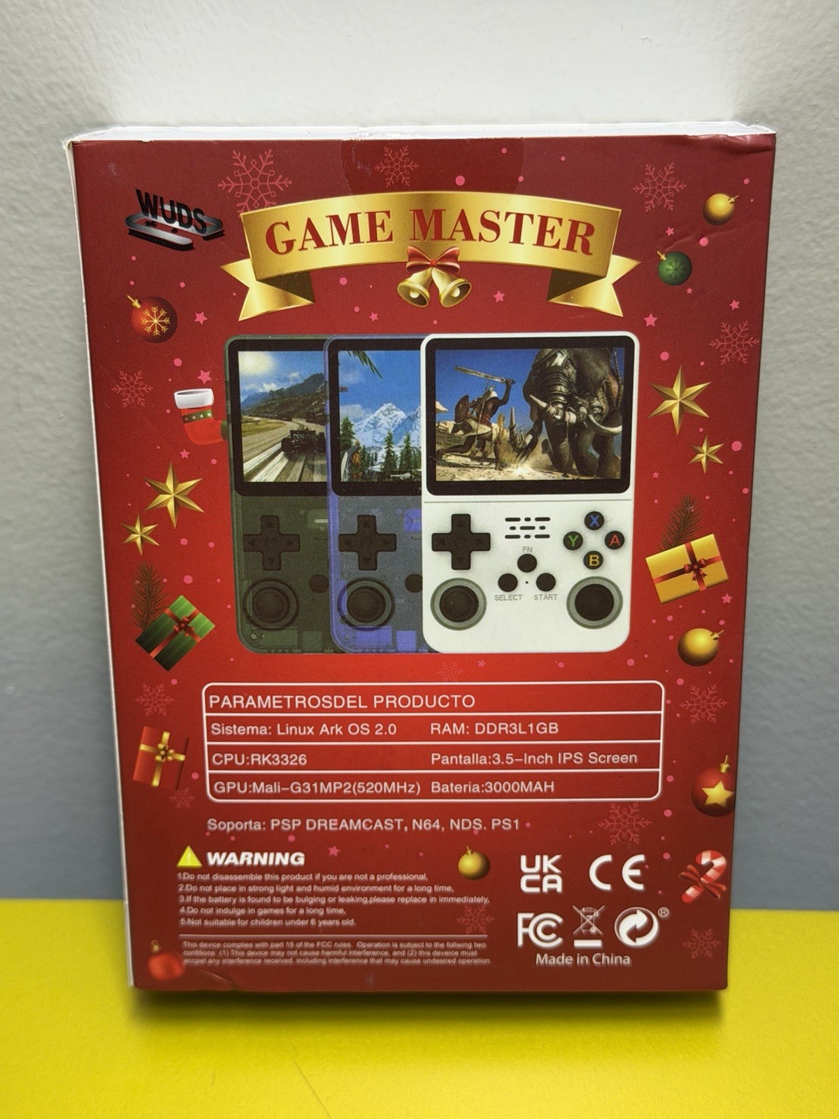 R36S Game Master Handheld Console 3.5″ IPS 64GB Green
