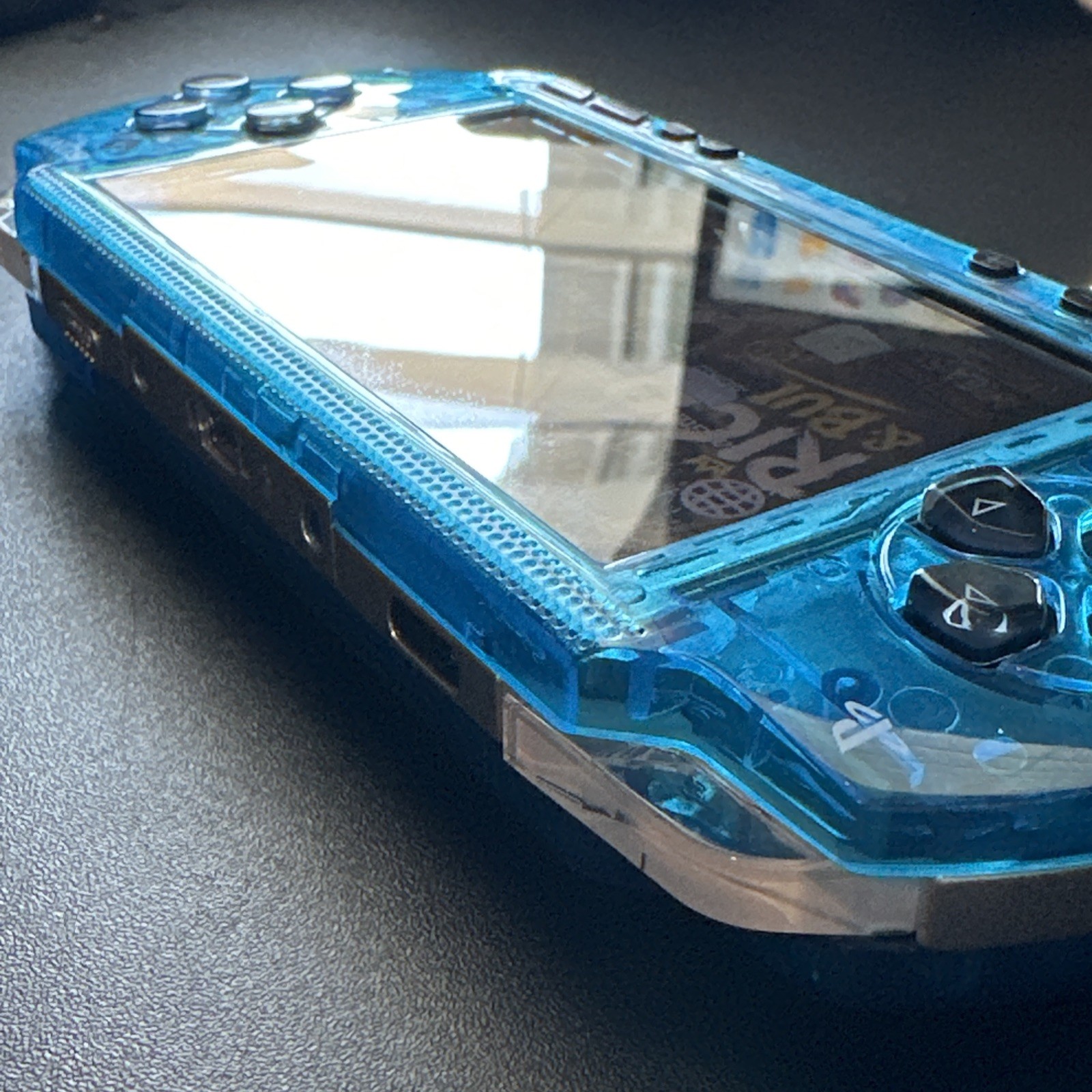 USB C Big Battery Update Clear Blue PlayStation PSP 1000 Console System 26 Games