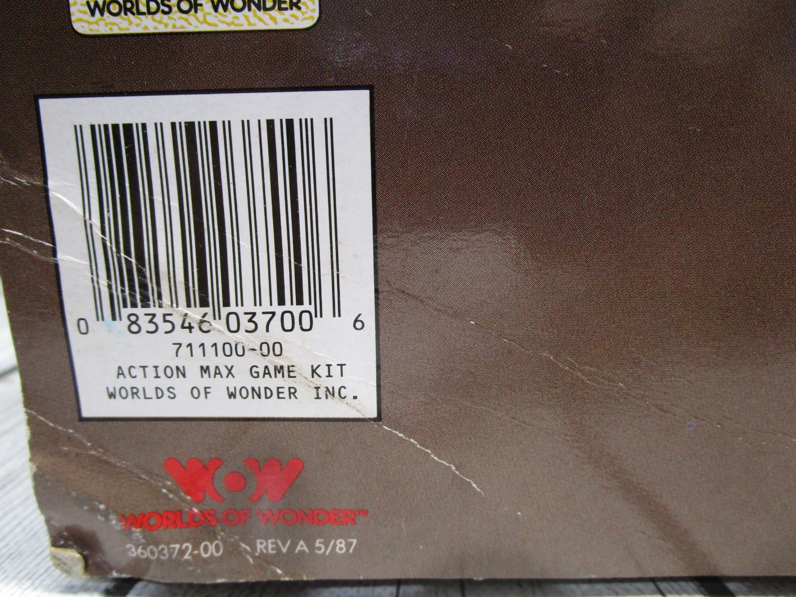 1987 ACTION MAX The First Real Action Game System W/ Sonic Fury Game WOW