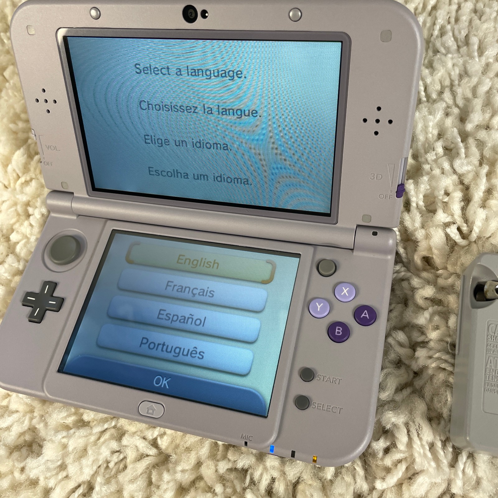 Nintendo New 3DS XL Super Nintendo SNES Edition Gray Purple NTSC RED-001 Tested