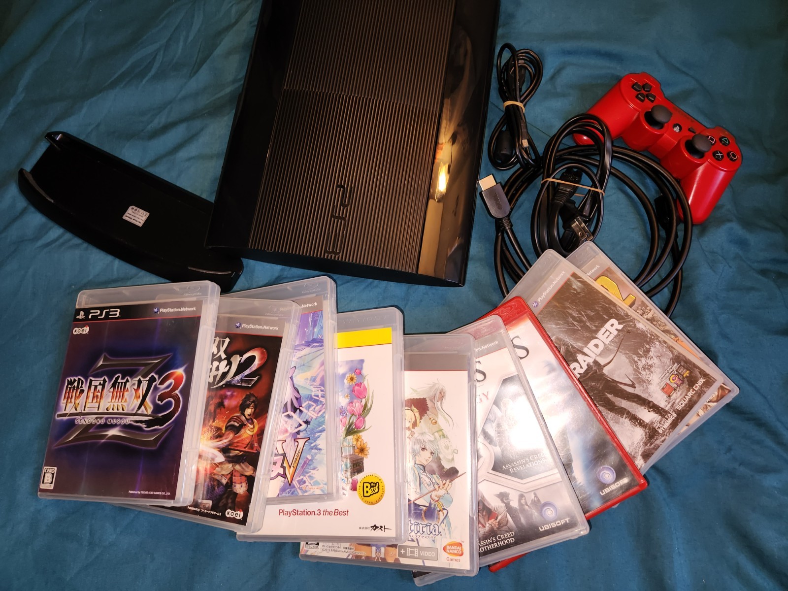 Sony Ps3 PlayStation 3 250GB Super Slim Console Bundle X10 Games 💯🎮