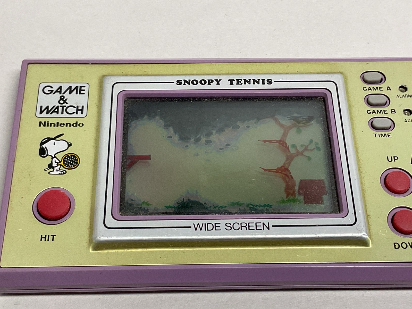 1982 Nintendo Game & Watch Snoopy Tennis Handheld UNTESTED PARTS ONLY