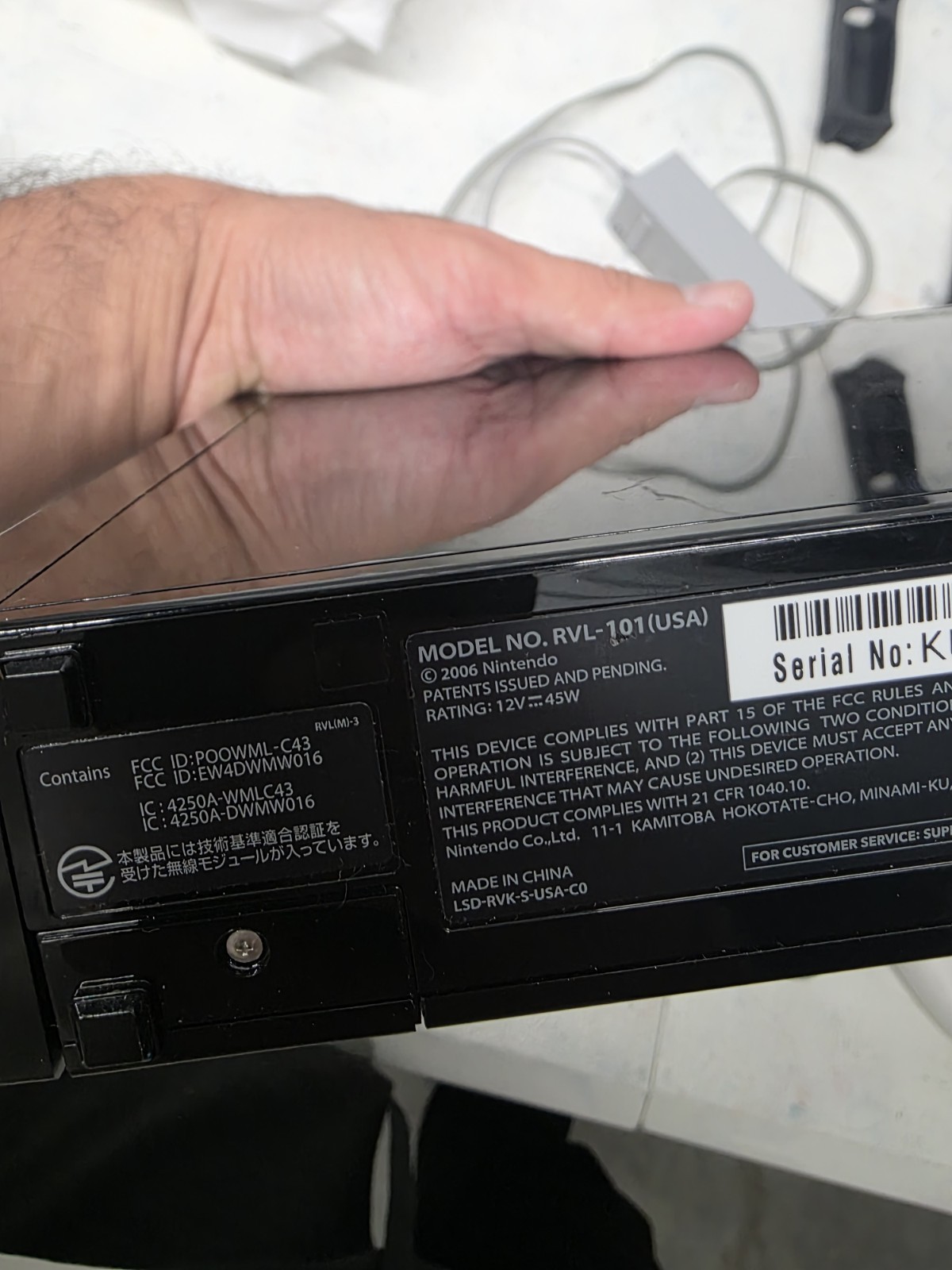 Nintendo Wii Family Edition RVL-101 512MB Black Console