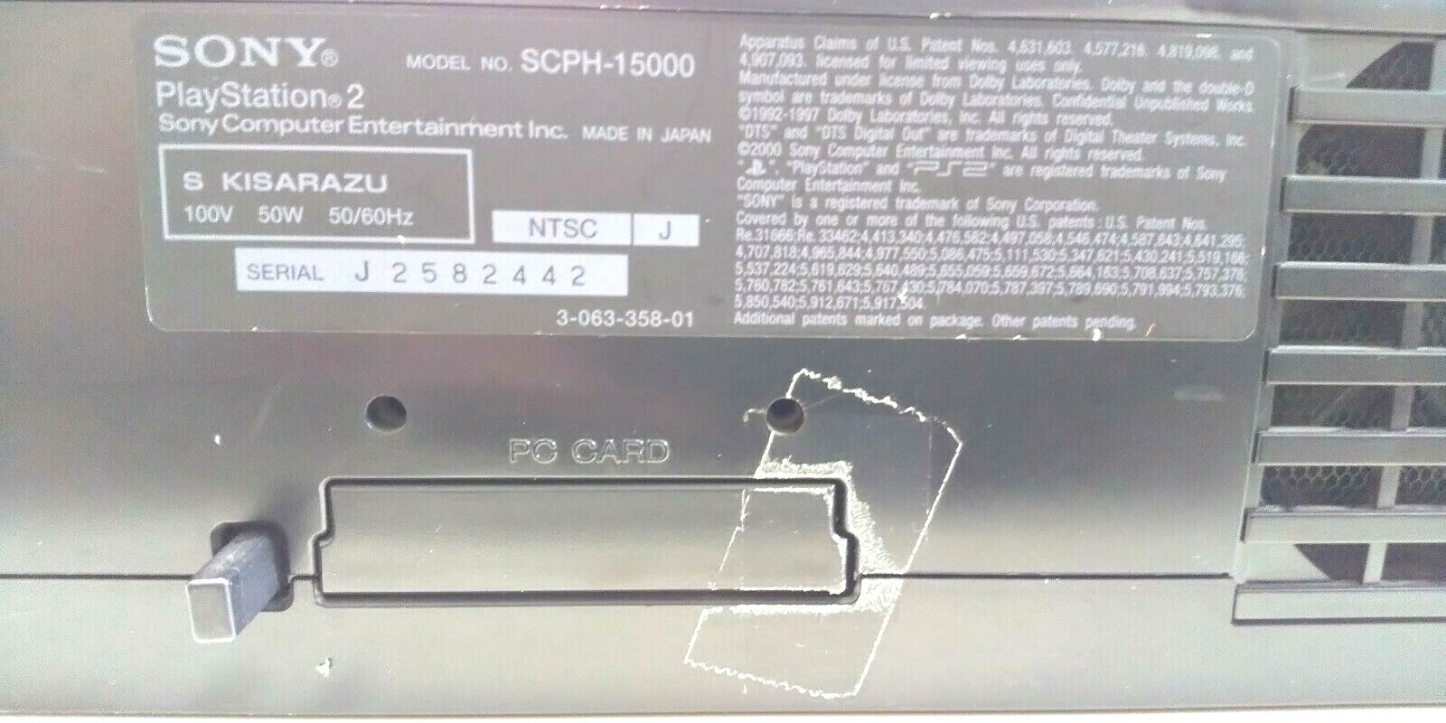 PlayStation2 SCPH-15000 SONY Controller Memorycard128MB Japan