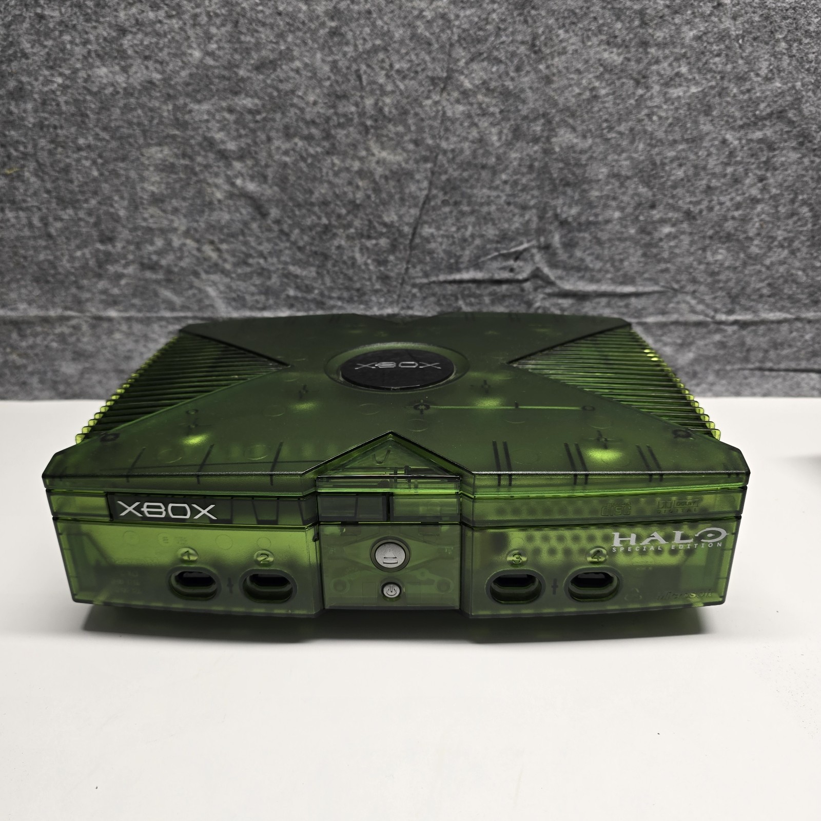 Microsoft Xbox Halo Special Edition Green Console Only Tested Working 2004