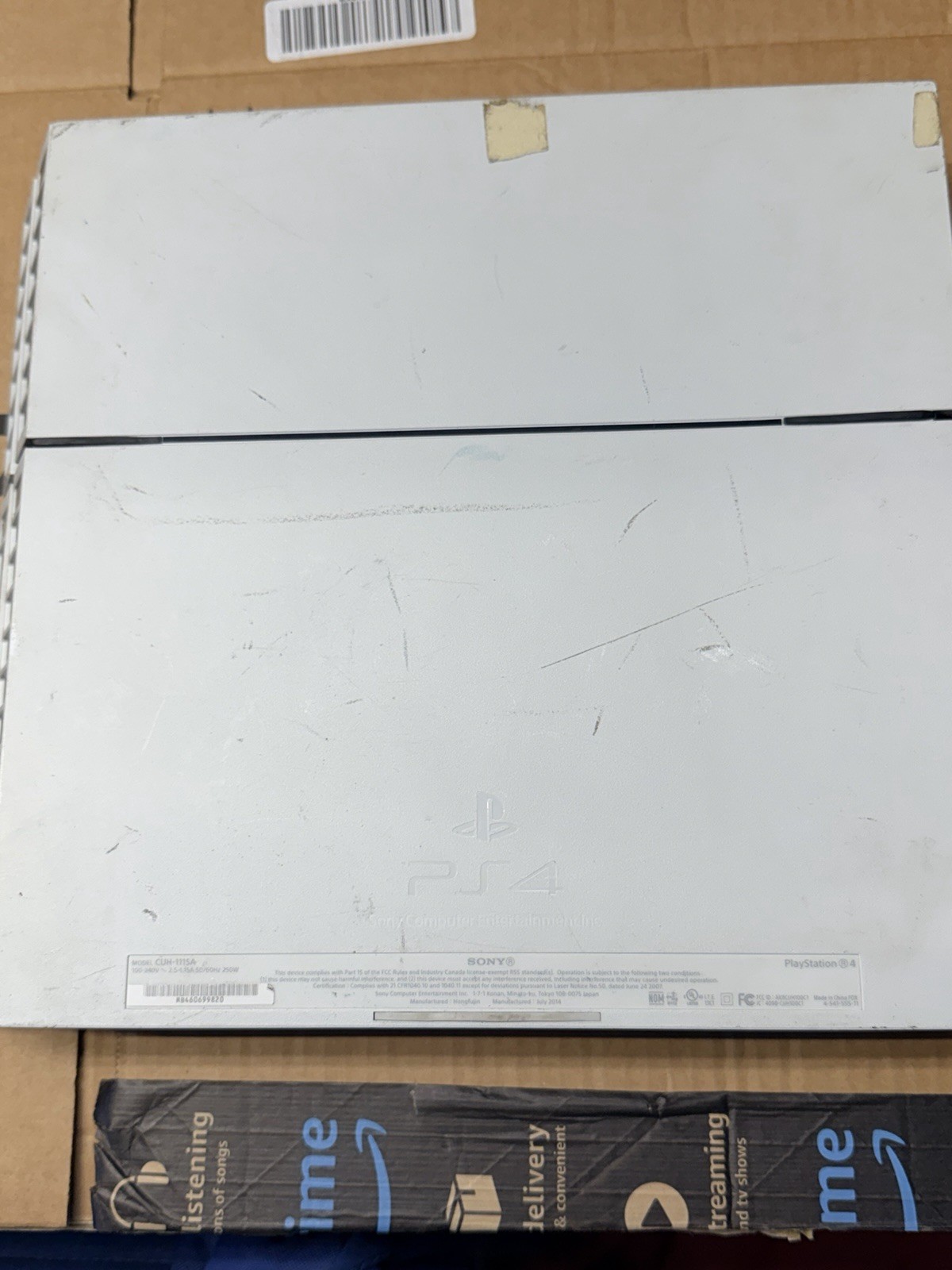 Sony PlayStation 4 Launch Edition 500GB Glacier White Console Software 10.71!