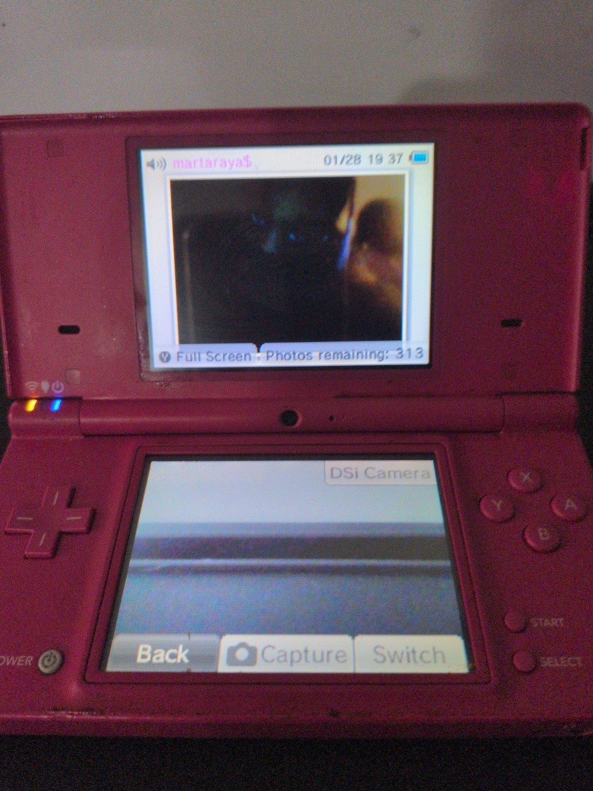 2008 Nintendo DSi Matte Pink TWL-001 Handheld Game Console System Tested & Works
