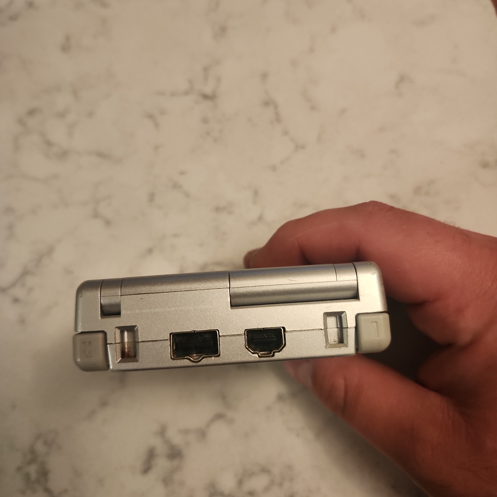 Game Boy Advance GBA SP AGS 001 Handheld System – Silver – Tested/Works