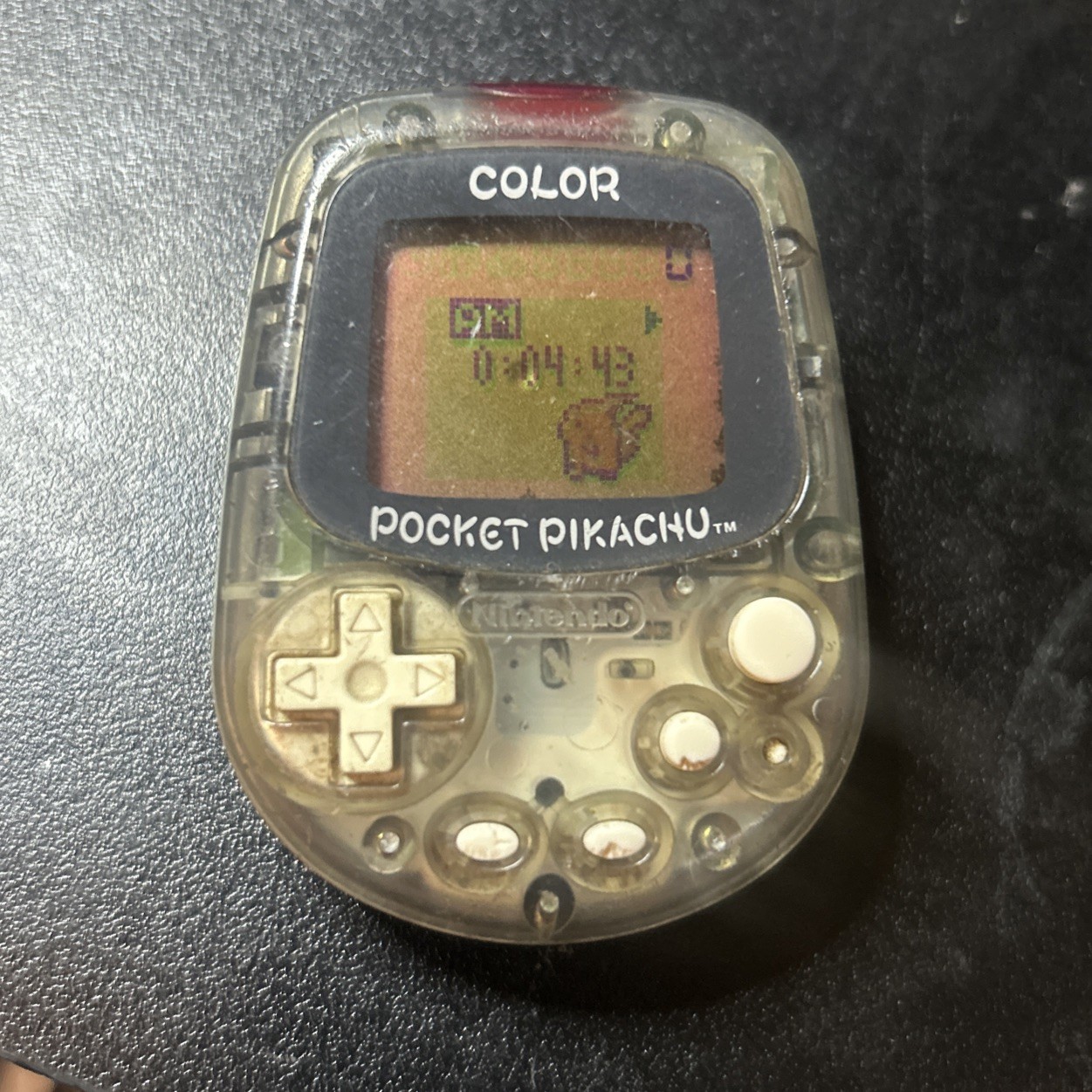 Pocket Pikachu Color MPG-002 Pokemon Pedometer Clock *read*