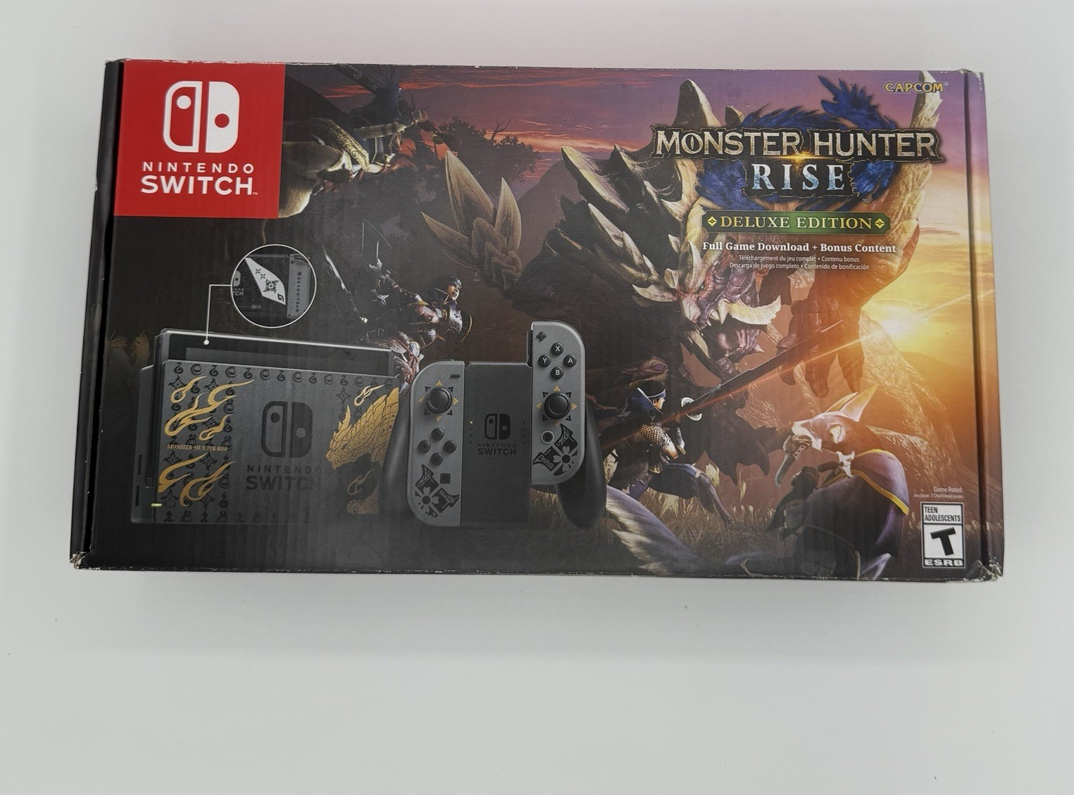 Brand New Nintendo Switch Monster Hunter Rise Deluxe Edition Console