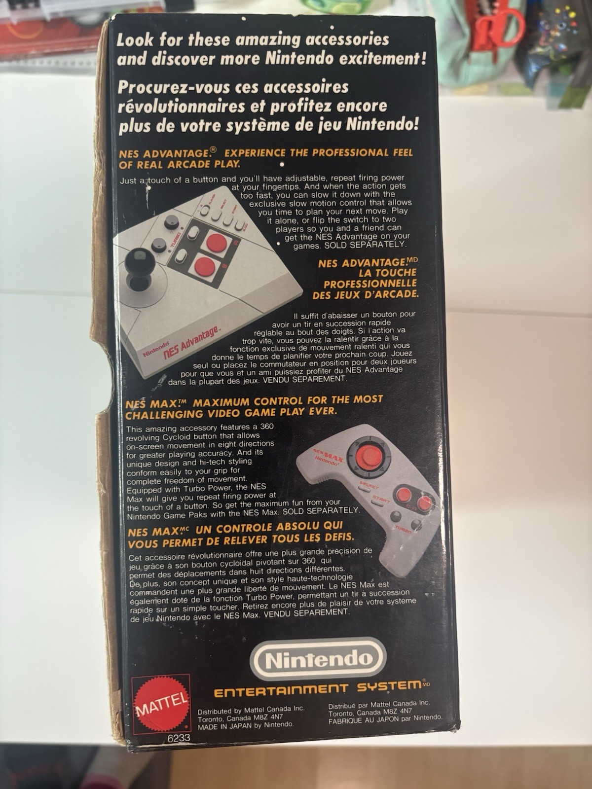 Nintendo NES Action Set Console In Box w. Styrofoam & Inserts