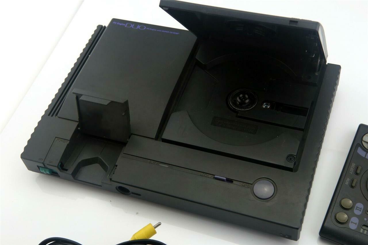 PC Engine Duo Console PCE Black Japan NEC PITG8 system US Seller Please Read