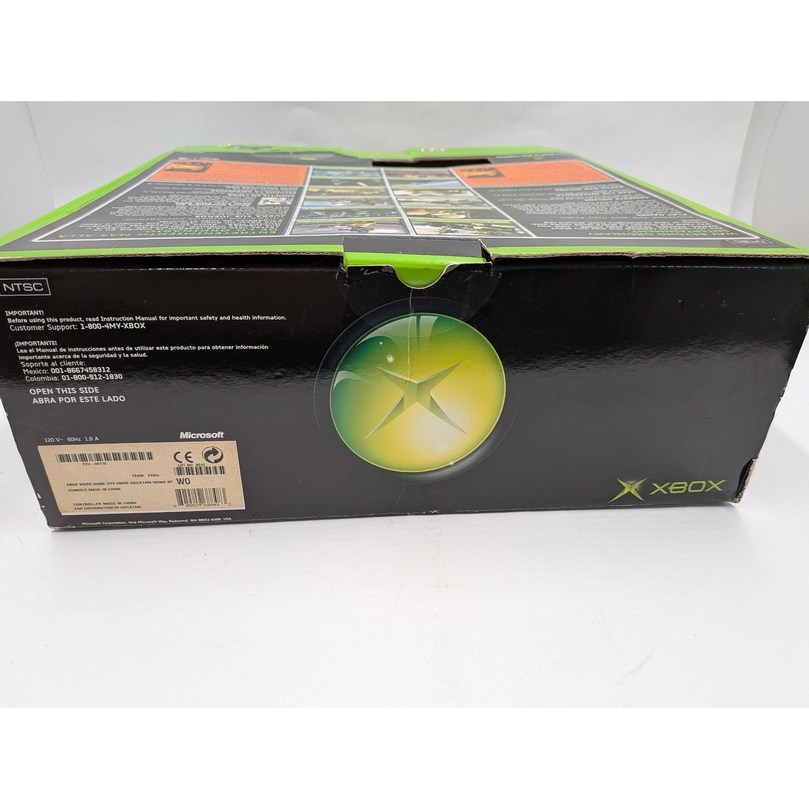 Microsoft Xbox Console Bundle Original Box Controller 3 Games Shark Tale Nemo