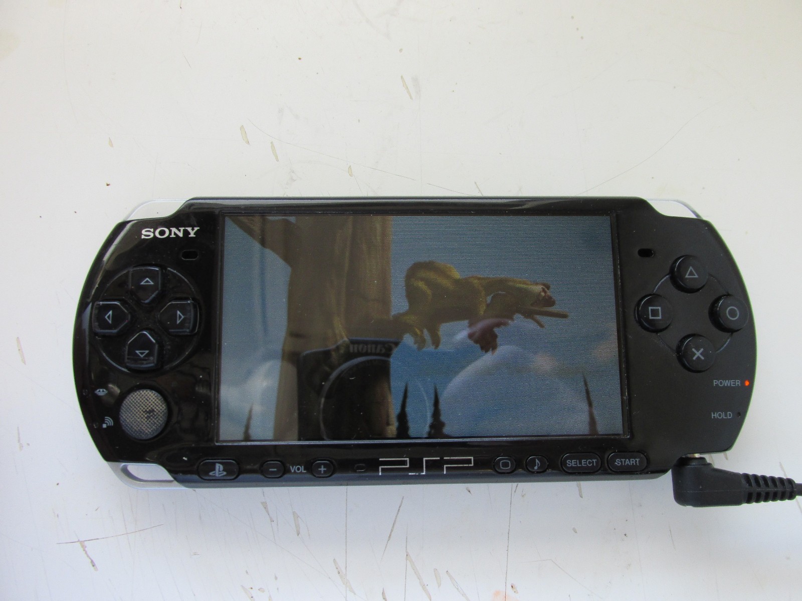 Sony PSP-3001 Handheld Console W/ Charger & 1 Disc Tested Working.