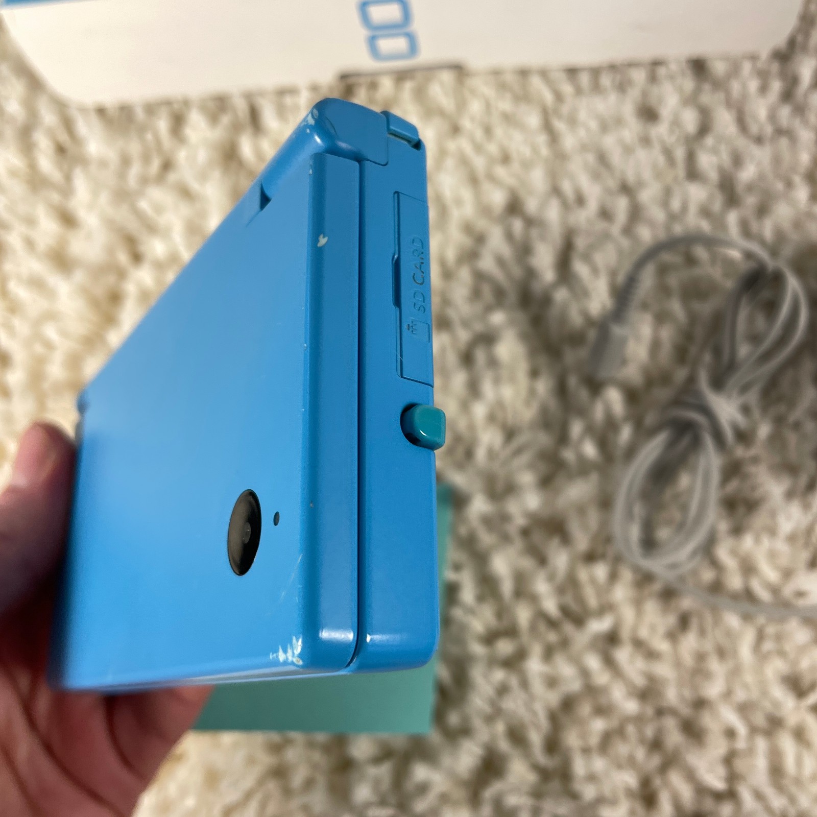 Nintendo DSi Teal Blue Handheld Console System TWL-001 Complete in Box Read