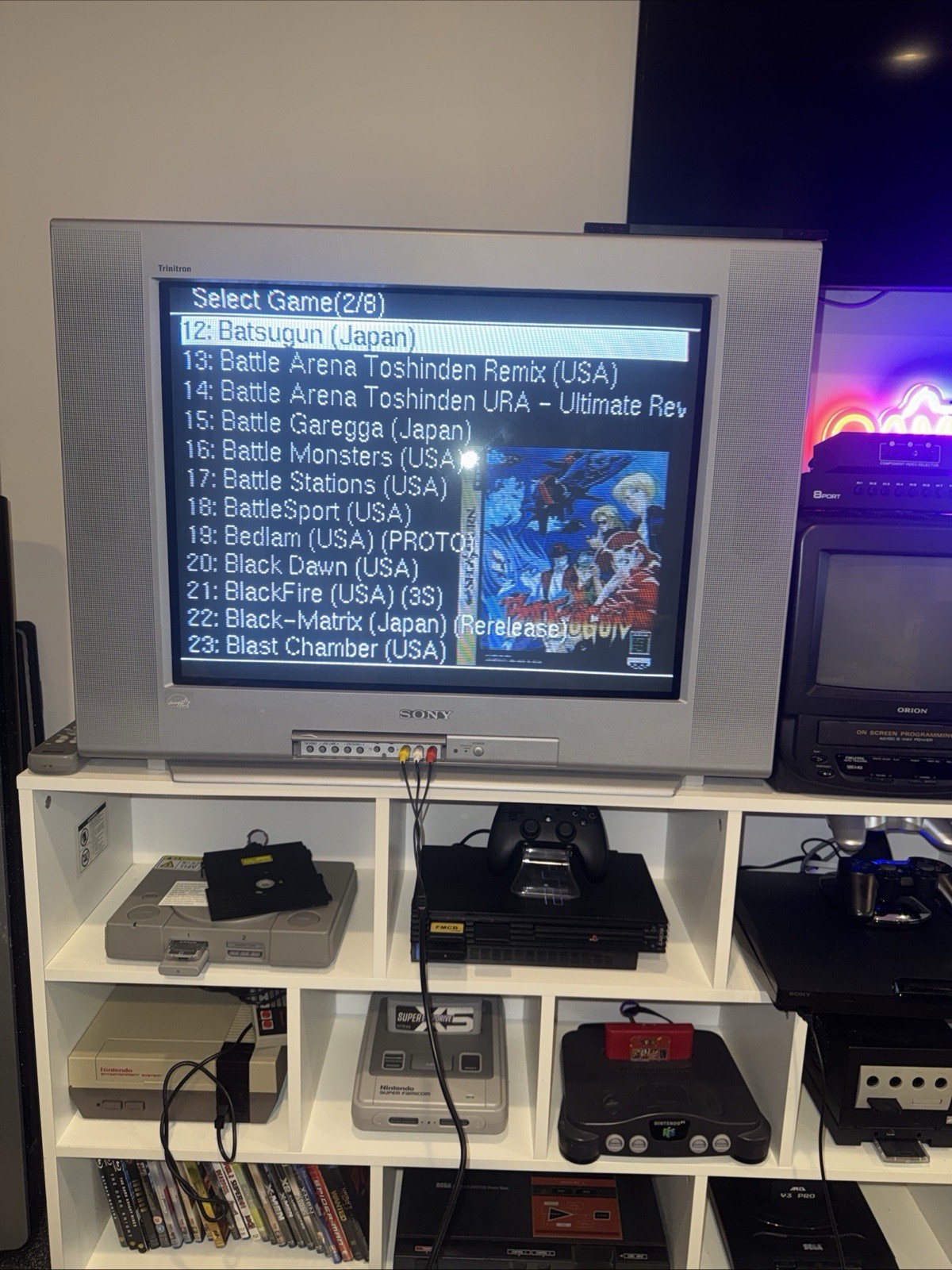 Sega Saturn – With Saroo + 128 Gb Sd Card, Controller, And Wires