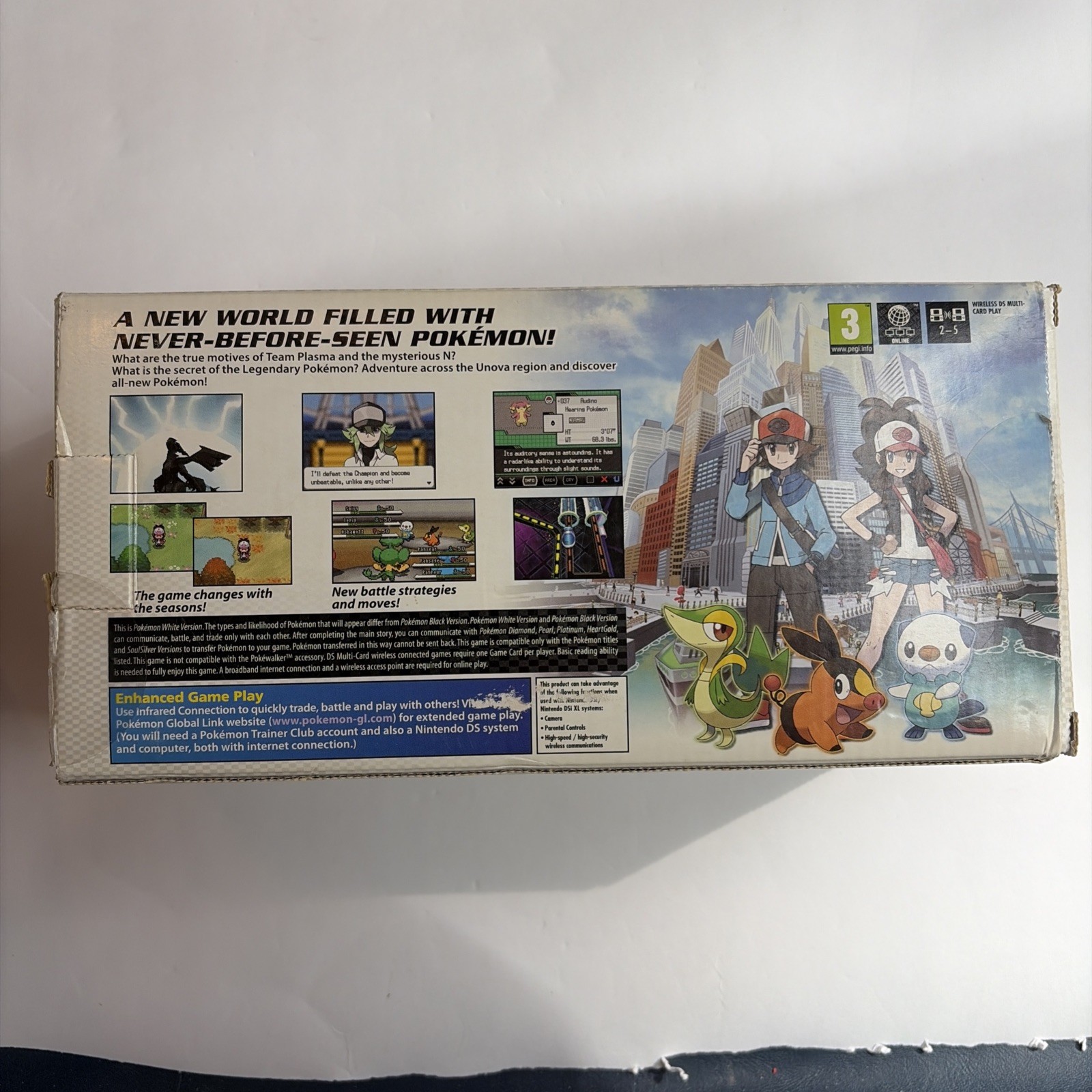 Nintendo DSi Pokemon White Reshiram Zekrom Edition Box And Inserts Only! PAL