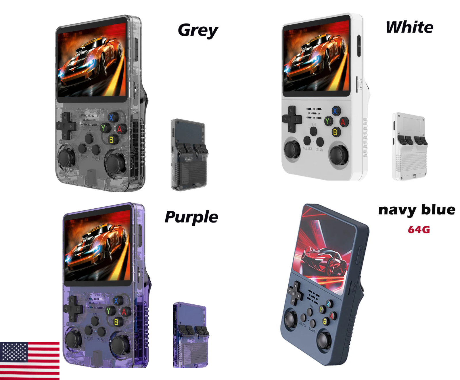 R36S Retro Handheld Video Game Linux Console System 3.5 Inch IPS Screen ultra HD