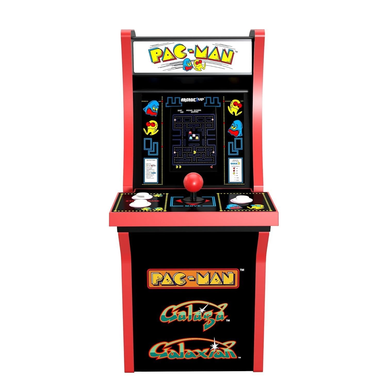 Open Box Arcade1Up Pac-Man Collectorcade Mini Arcade Machine 3 Games A1U