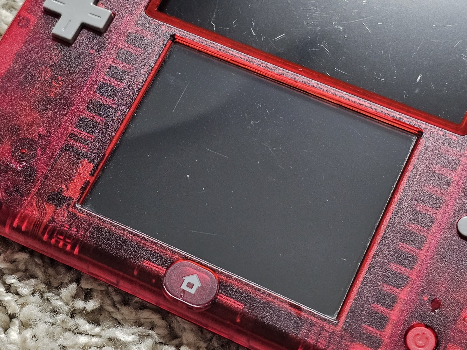 128GB Pokemon Omega Ruby Nintendo 2DS Clear Red Console Transparent Limited 3DS