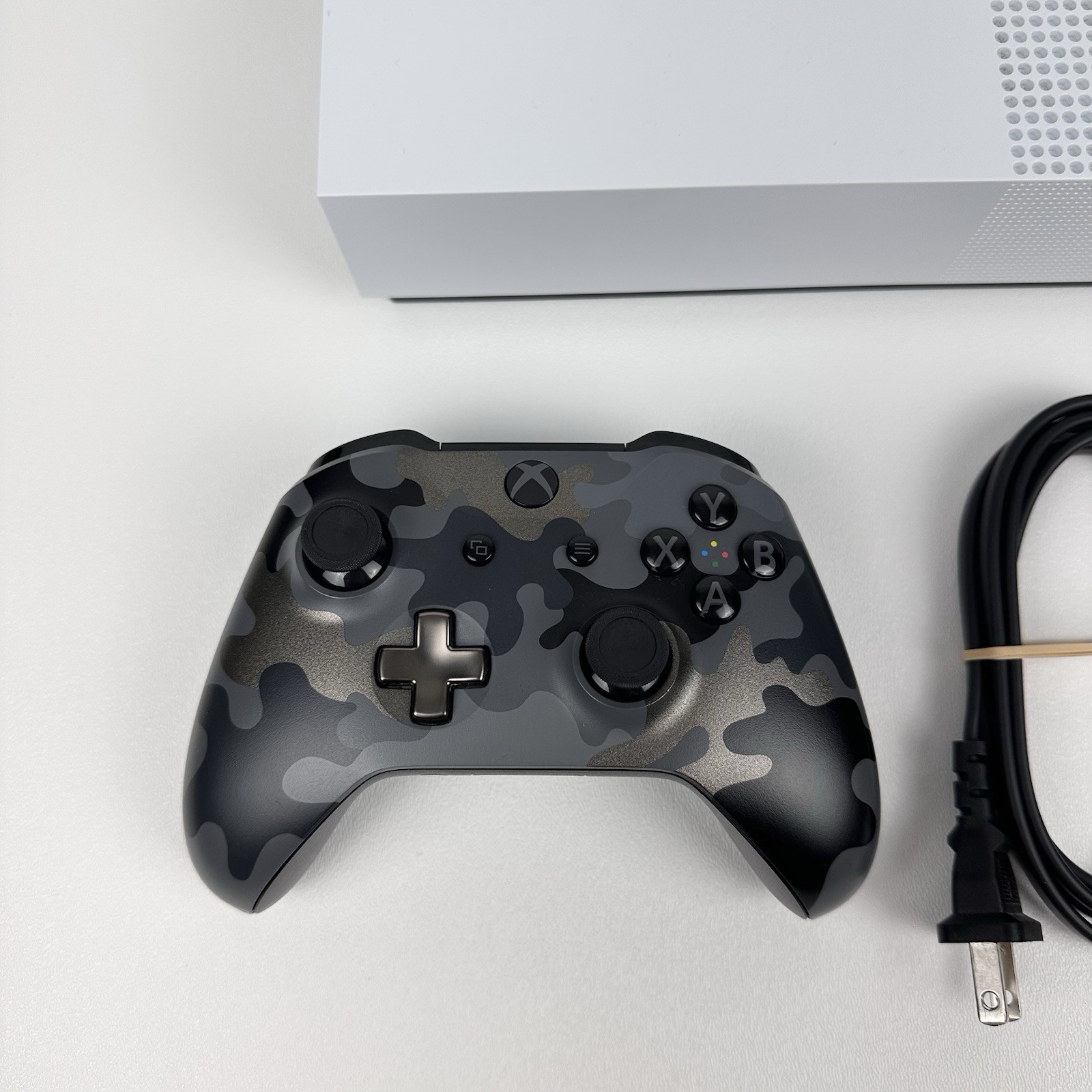Microsoft Xbox One S All Digital 1 TB Console W/ Controller & Cables Tested